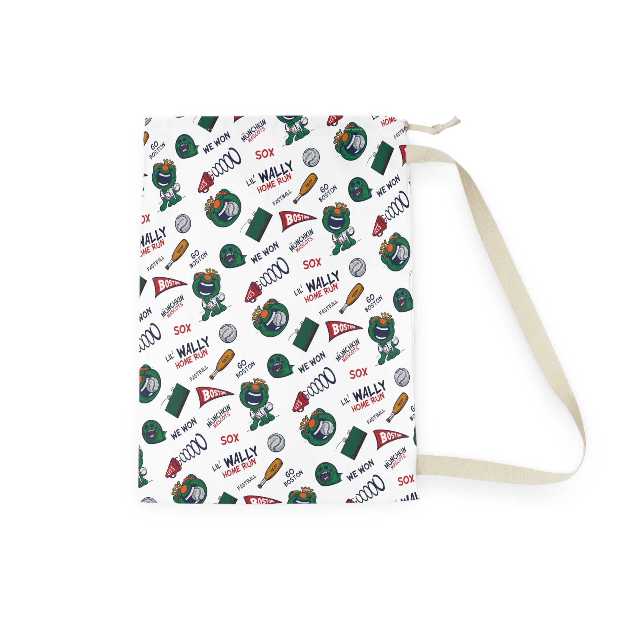 Laundry Bag - Pattern - Lil' Miss Tessie BOS Baseball