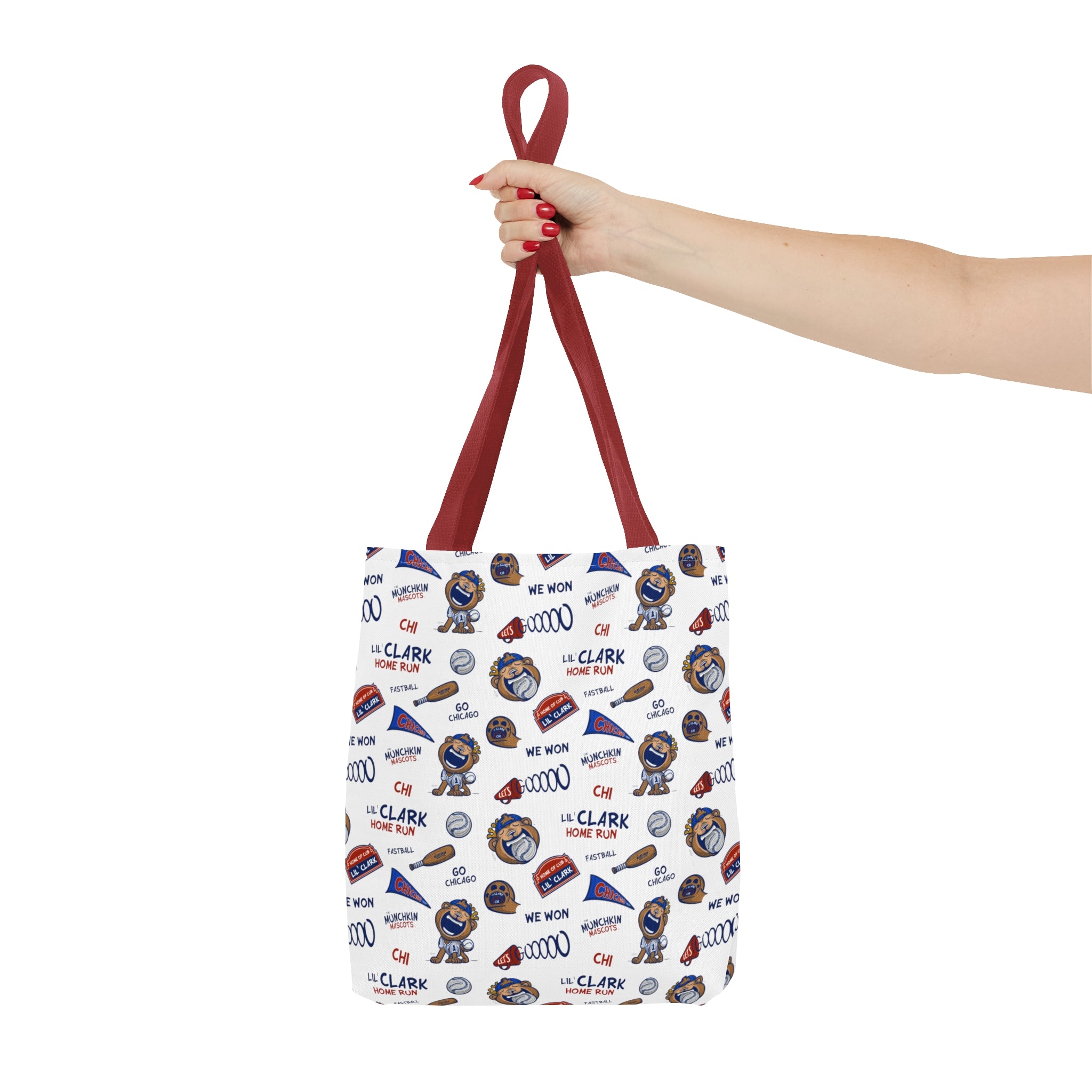 Tote Bag (AOP) - Pattern - Lil' Clark CHI Baseball