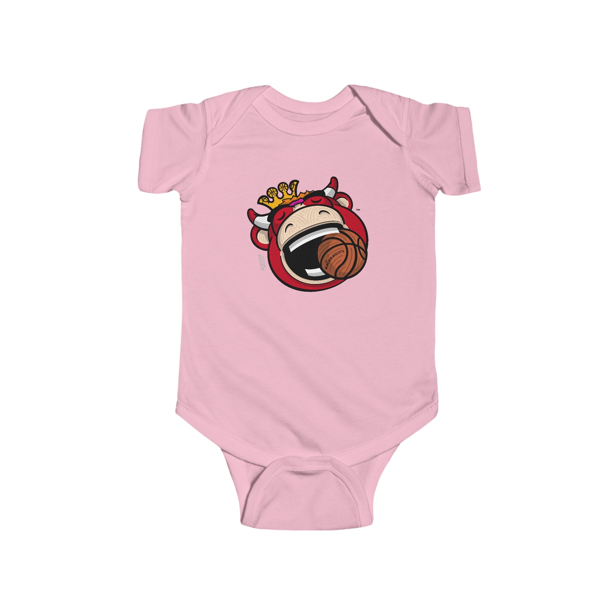 Infant Fine Jersey Bodysuit - Gameball Bite - Lil' Benny CHI Basketball