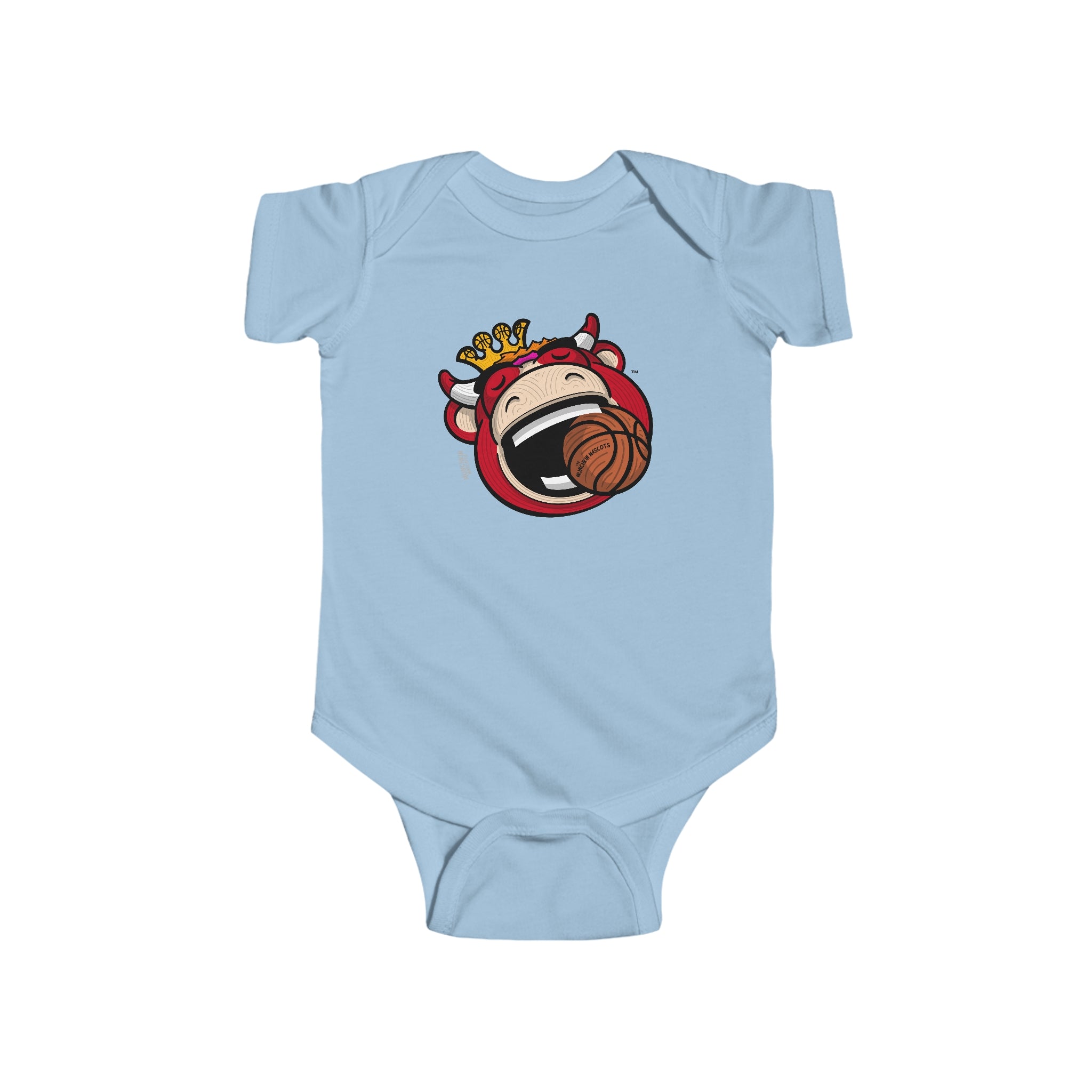 Infant Fine Jersey Bodysuit - Gameball Bite - Lil' Benny CHI Basketball