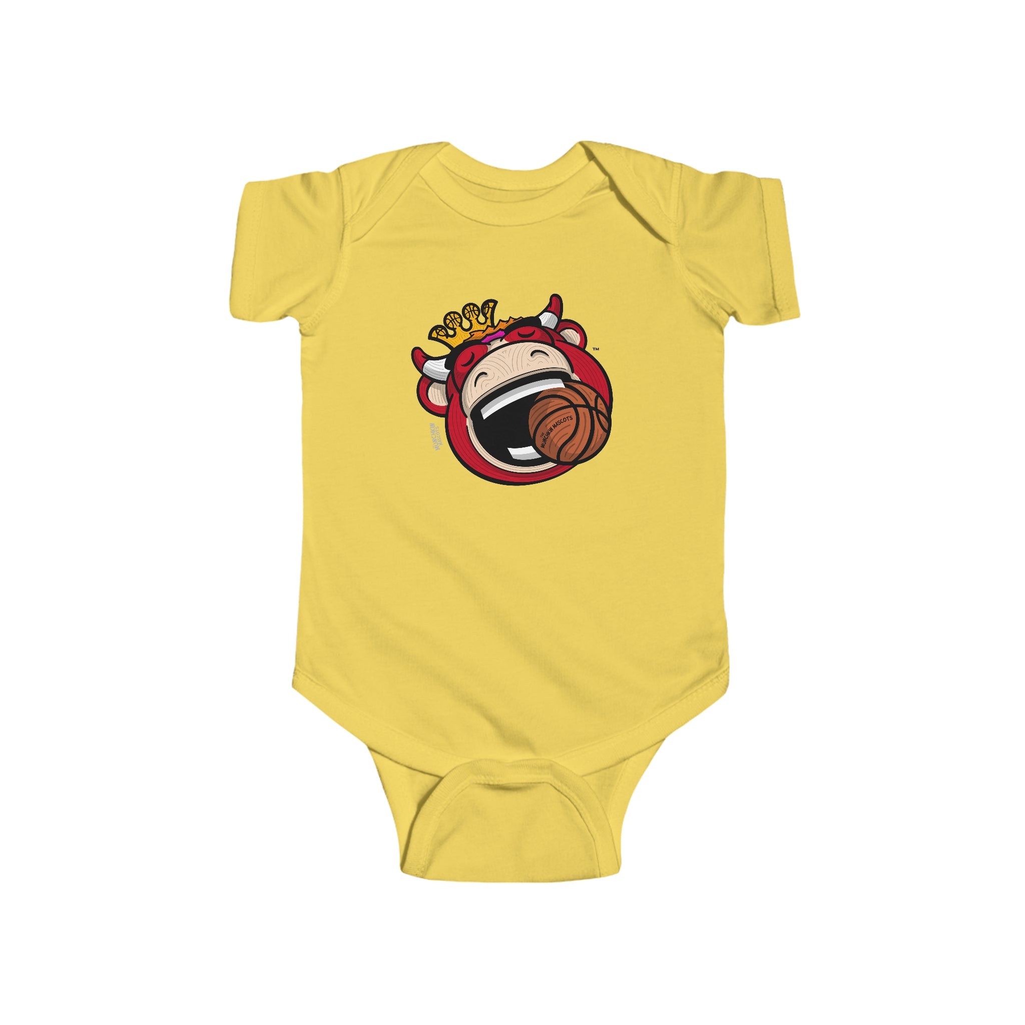 Infant Fine Jersey Bodysuit - Gameball Bite - Lil' Benny CHI Basketball