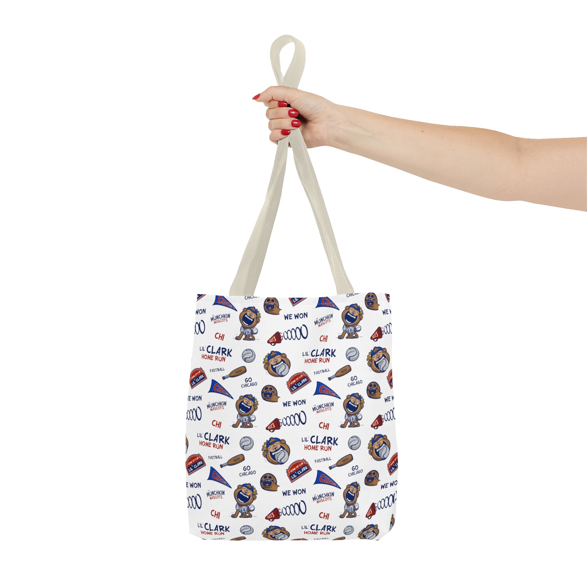 Tote Bag (AOP) - Pattern - Lil' Clark CHI Baseball