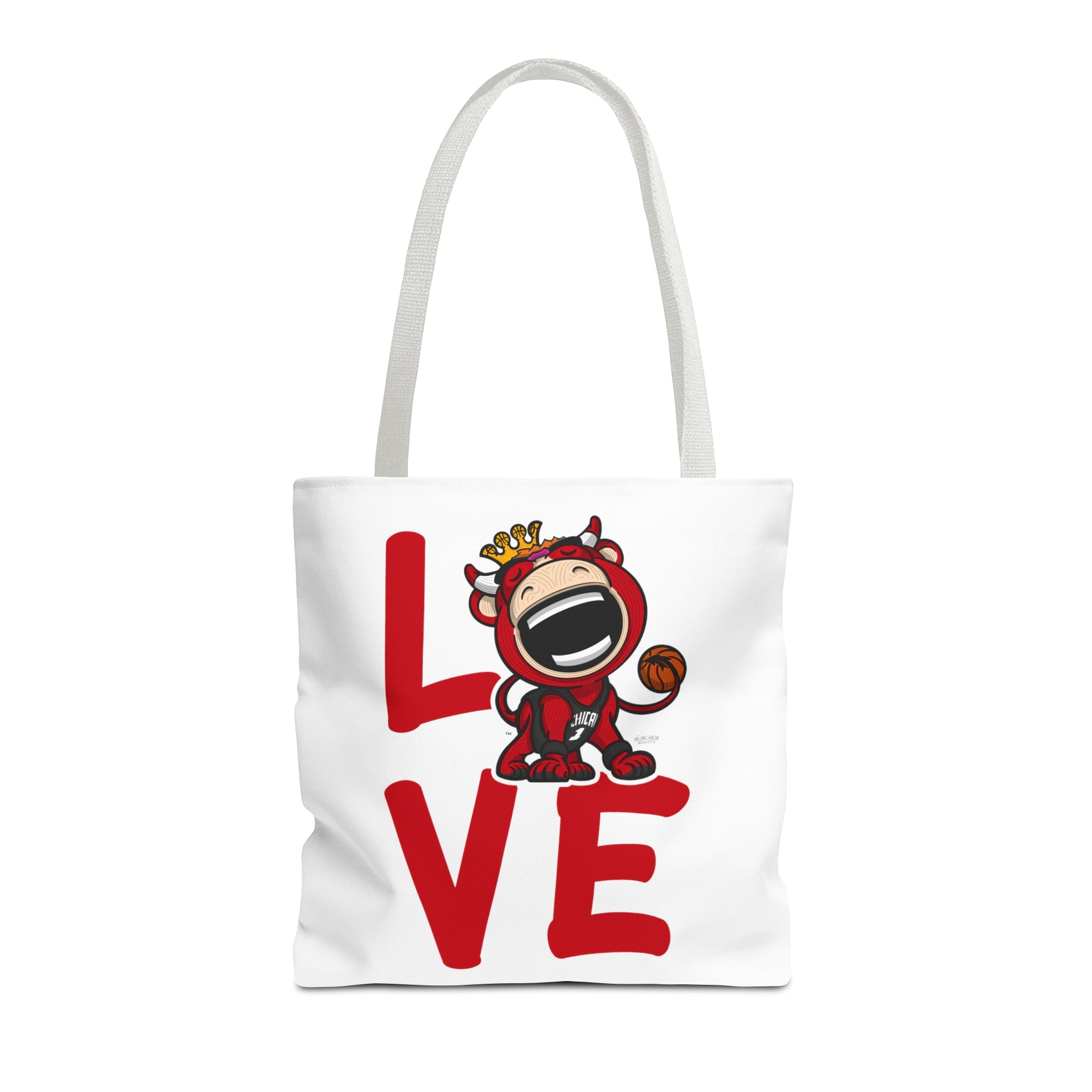 Tote Bag (AOP) - LOVE + Lets Go - Lil' Benny CHI Basketball