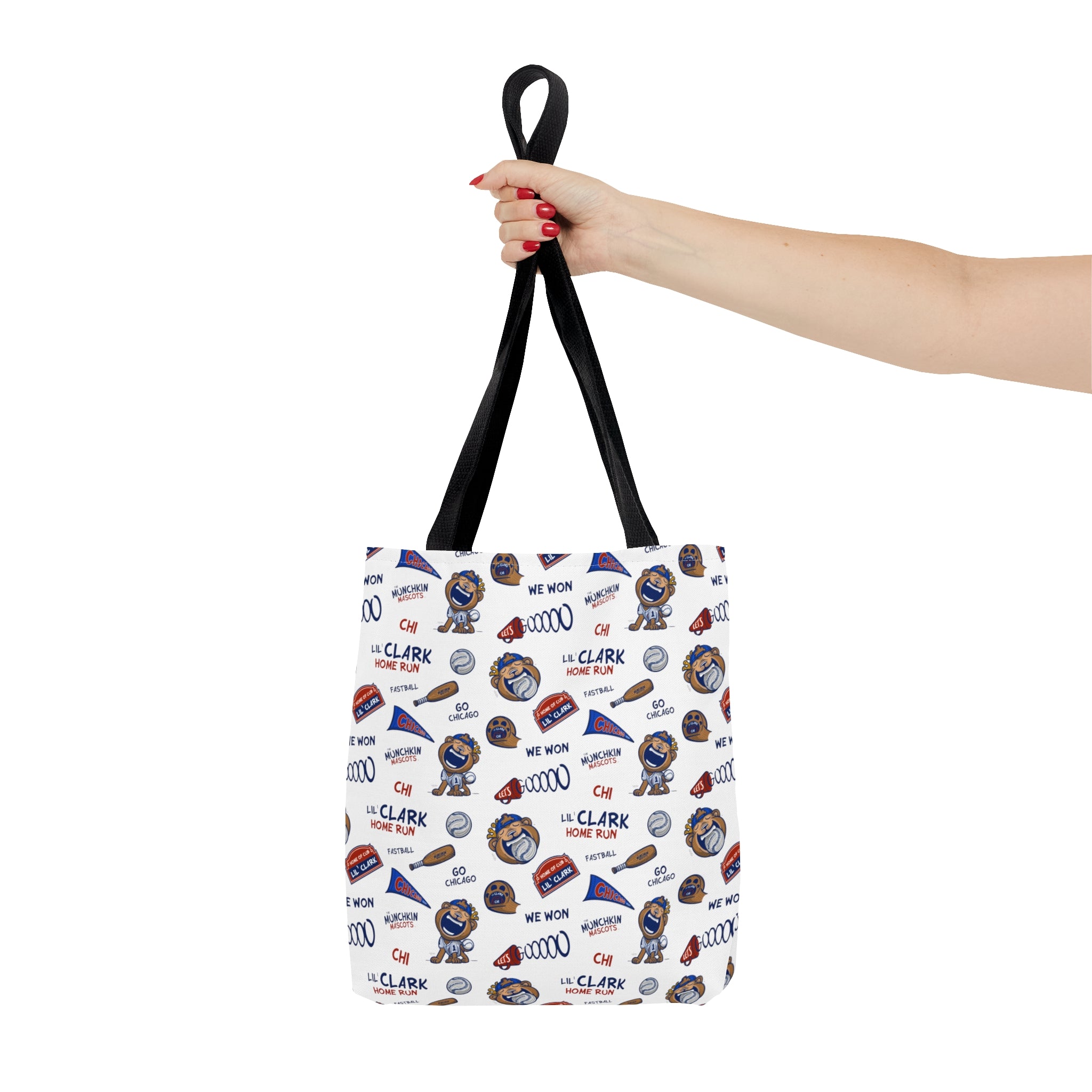 Tote Bag (AOP) - Pattern - Lil' Clark CHI Baseball