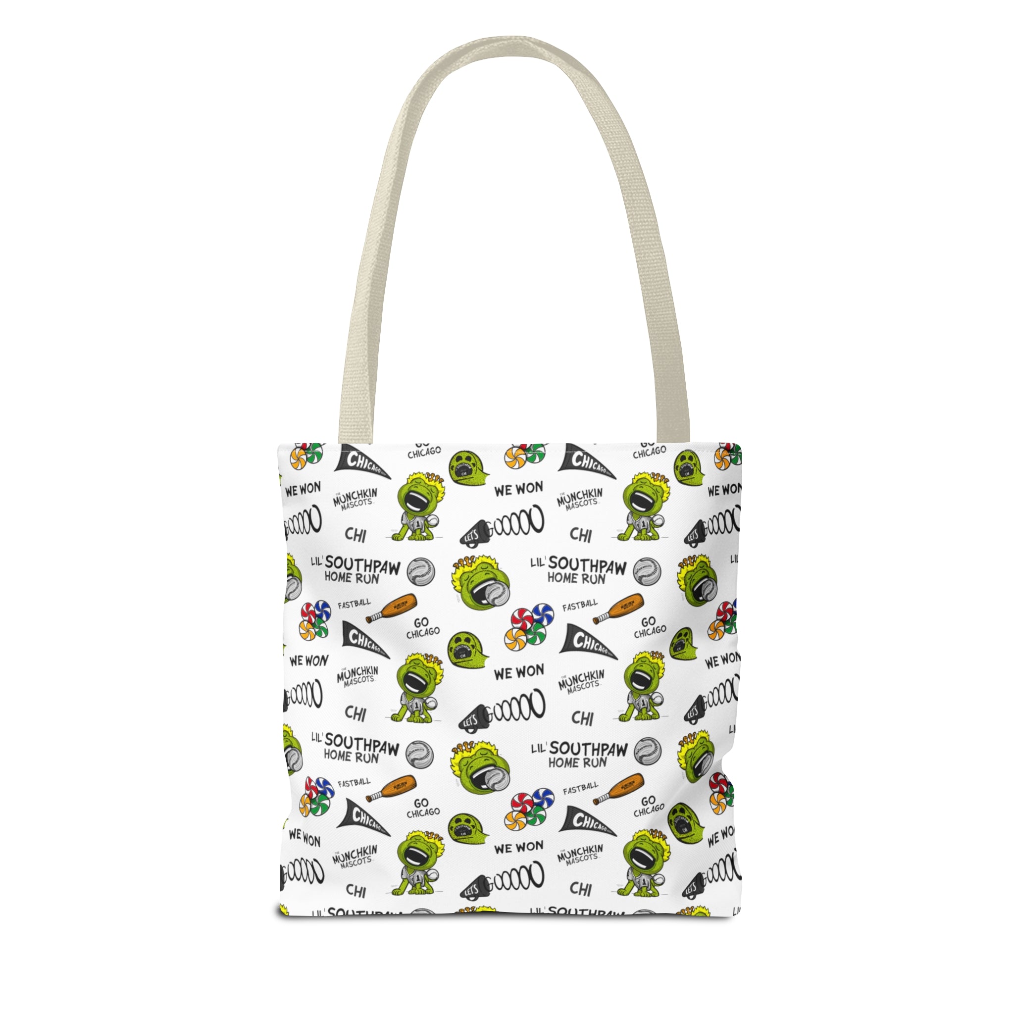 Tote Bag (AOP) - Pattern - Lil' Southpaw CHI Baseball