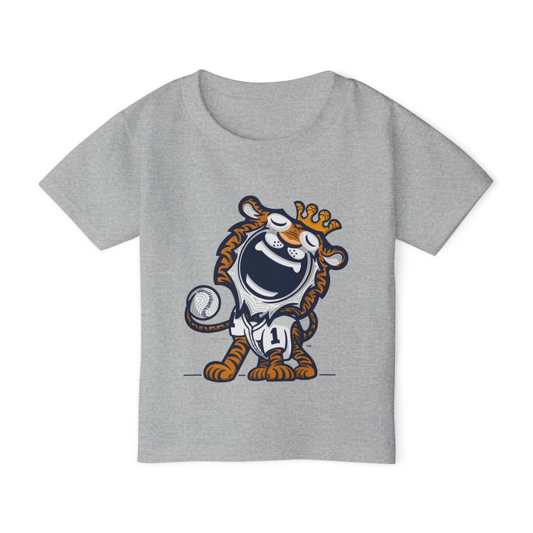 Detroit Baseball Toddler Tshirt Lil' Paws 'Home/Away Mascot' | Hand-Drawn Art | Gifts for Kids