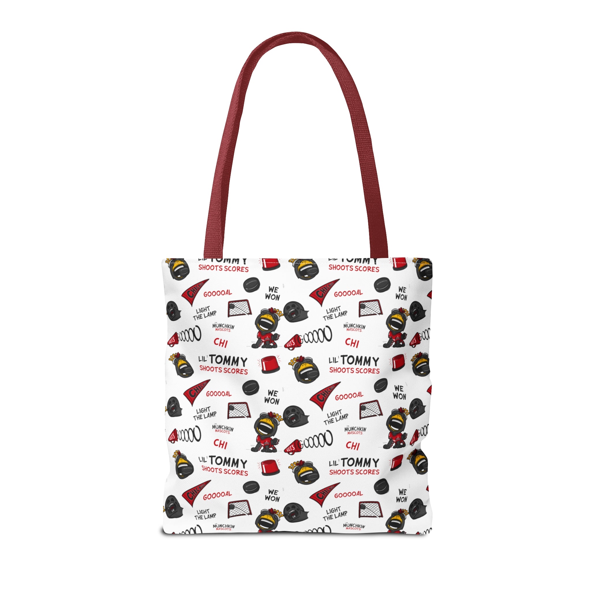 Tote Bag (AOP) - Pattern - Lil' Tommy CHI Hockey