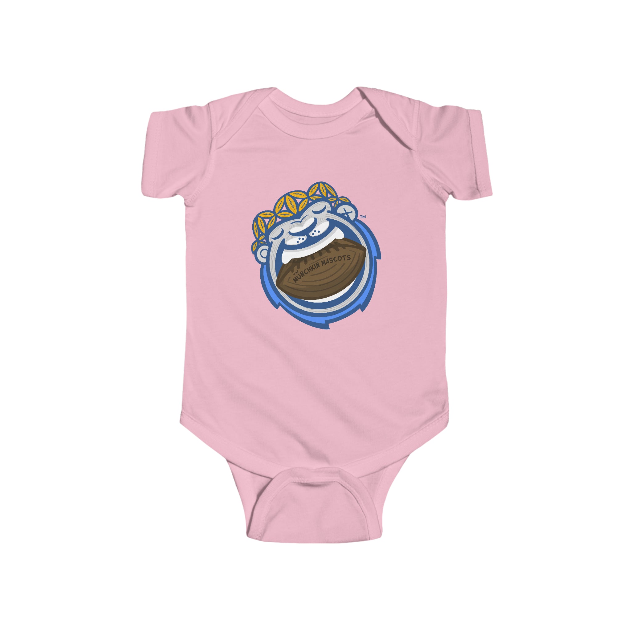 Infant Fine Jersey Bodysuit - Gameball Bite - Lil' Miss Roary DET Football