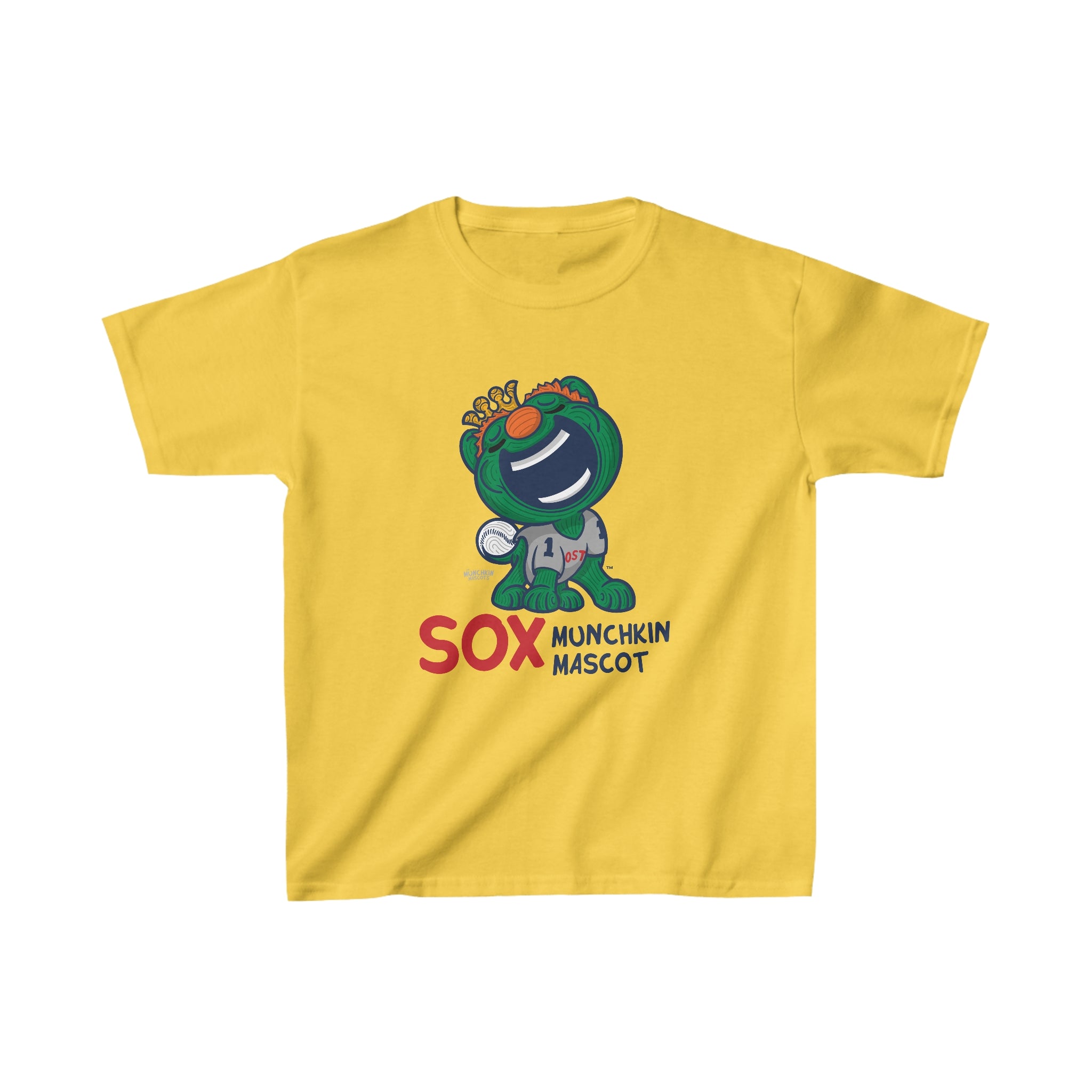 Kids Heavy Cotton™ Tee - Munchkin Mascot - Lil' Wally BOS Baseball