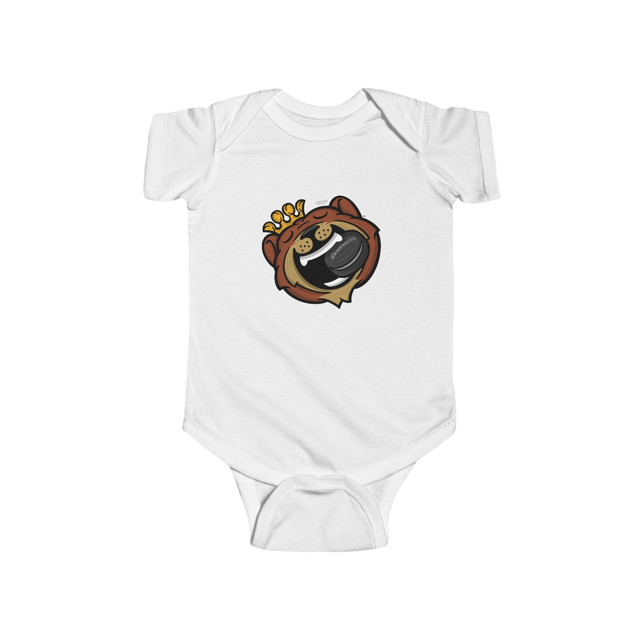 Infant Fine Jersey Bodysuit - Gameball Bite - Lil' Blades BOS Hockey