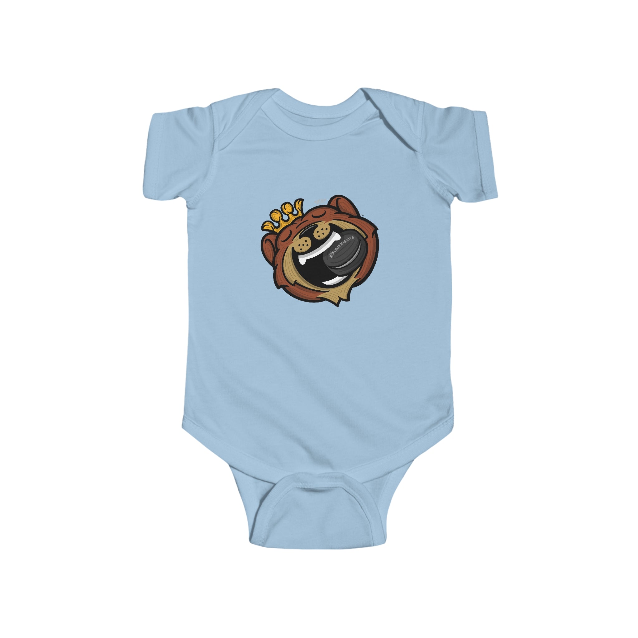 Infant Fine Jersey Bodysuit - Gameball Bite - Lil' Blades BOS Hockey