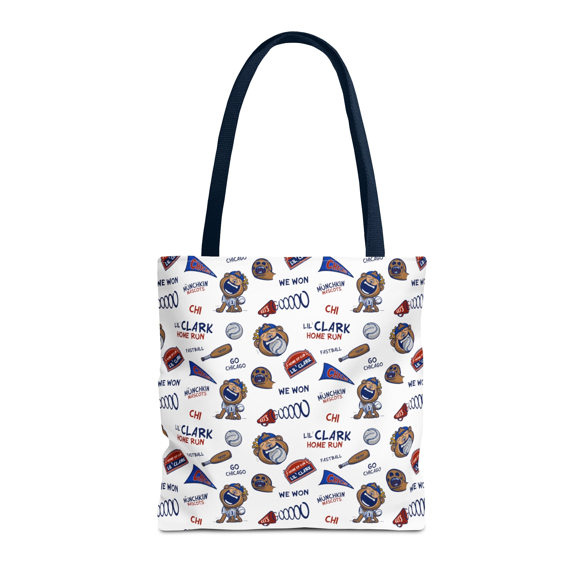 Tote Bag (AOP) - Pattern - Lil' Clark CHI Baseball