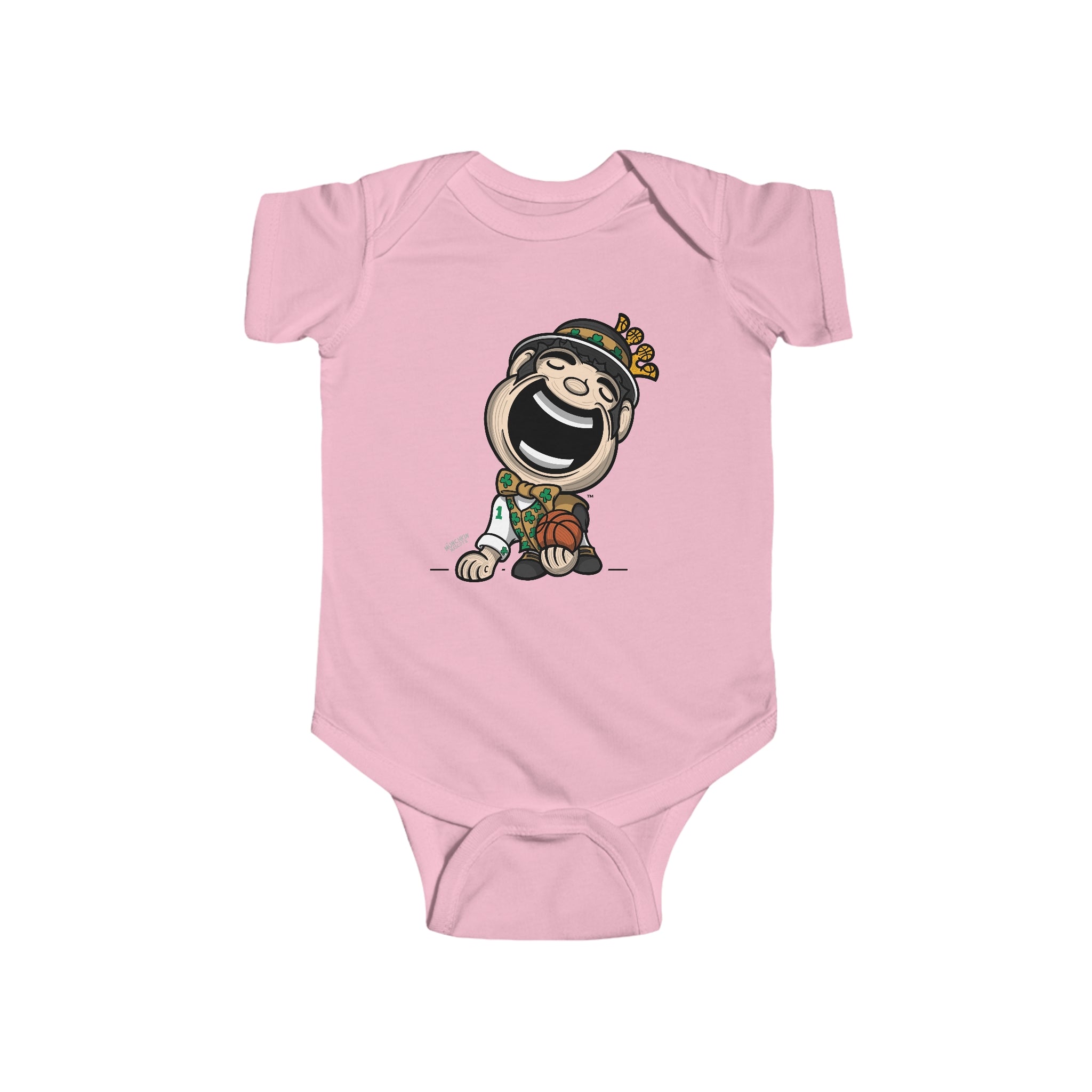 Infant Fine Jersey Bodysuit - Gold Vest - Lil' Lucky BOS Basketball