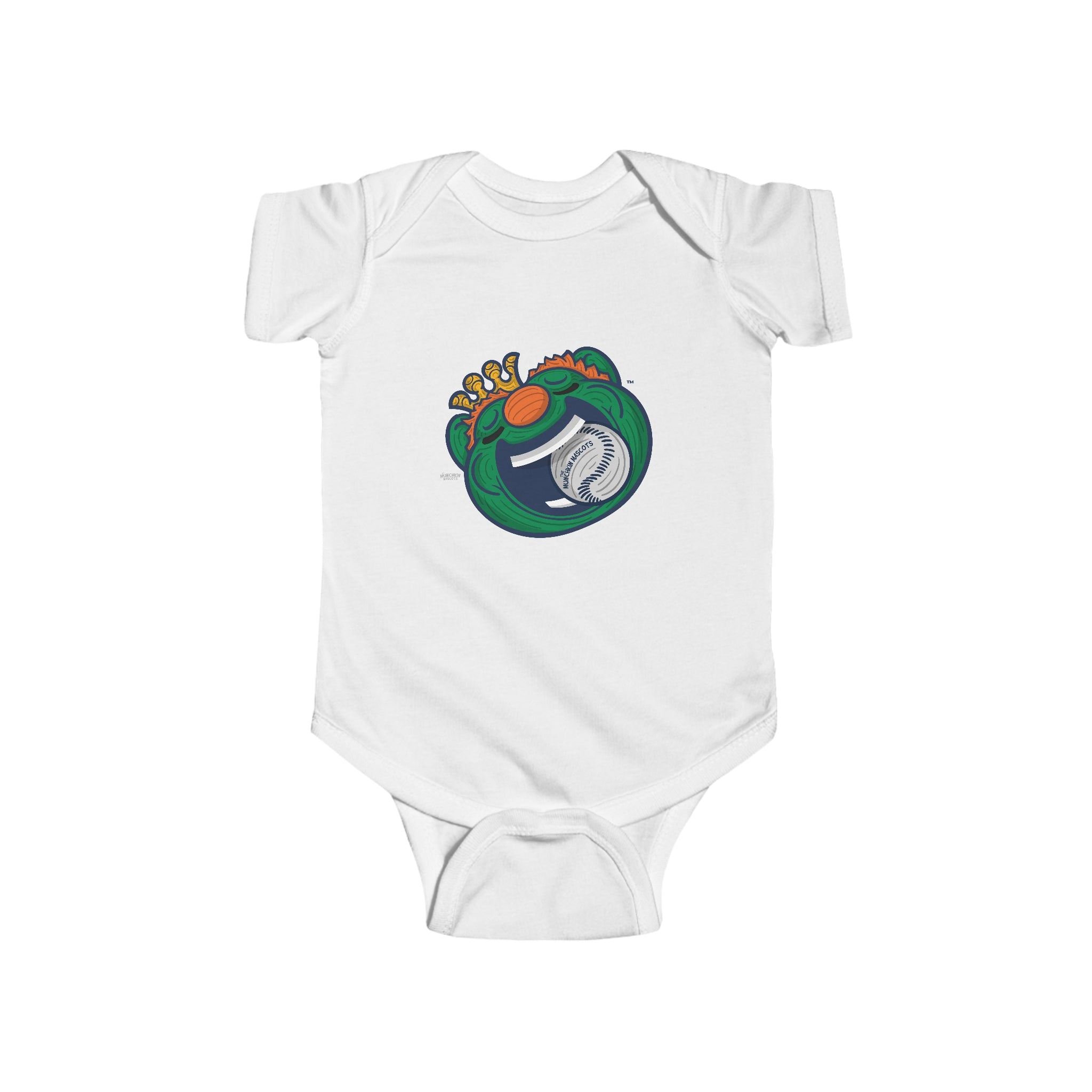 Infant Fine Jersey Bodysuit - Gameball Bite - Lil' Wally BOS Baseball