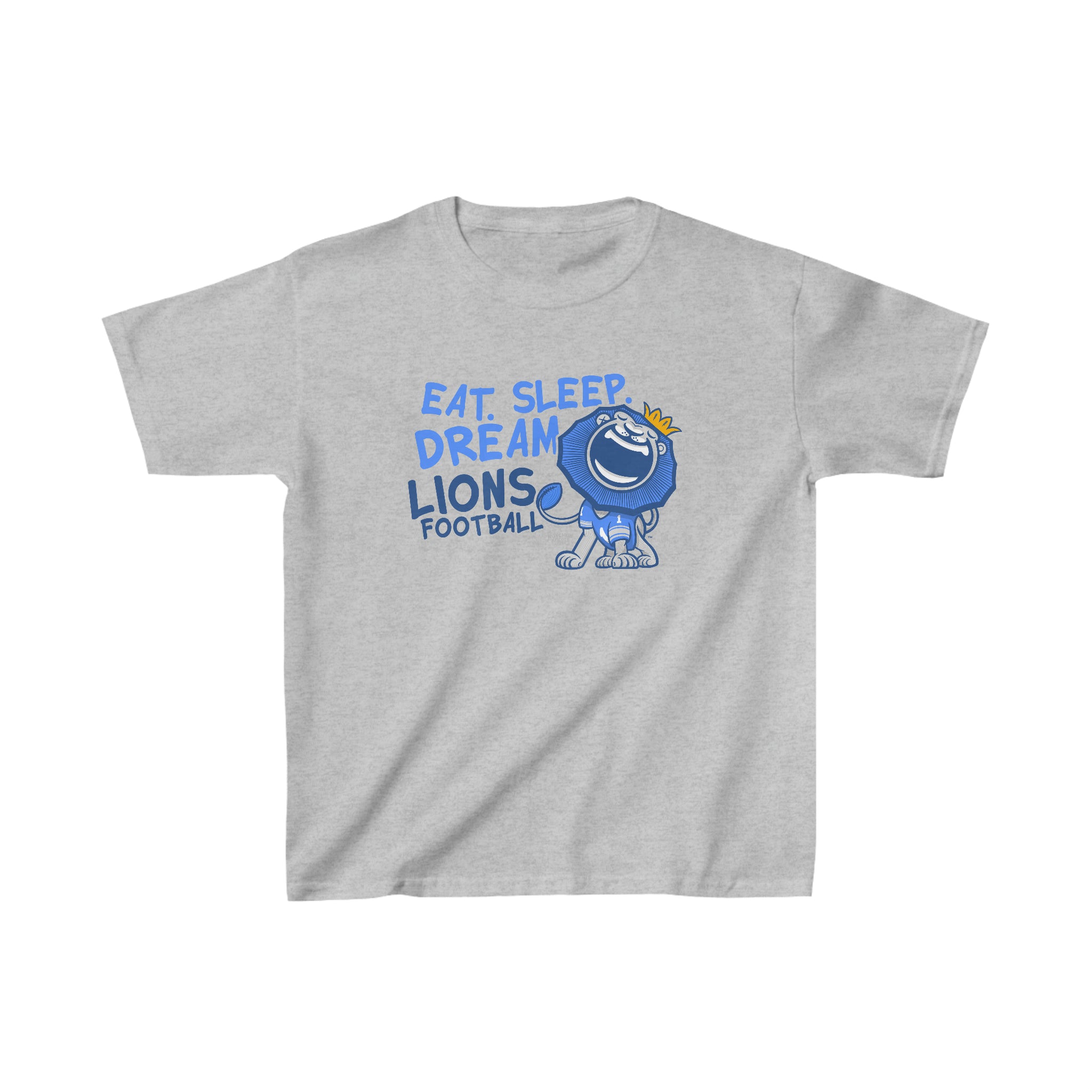 Kids Heavy Cotton™ Tee - Eat Sleep Dream - Lil' Roary DET Football