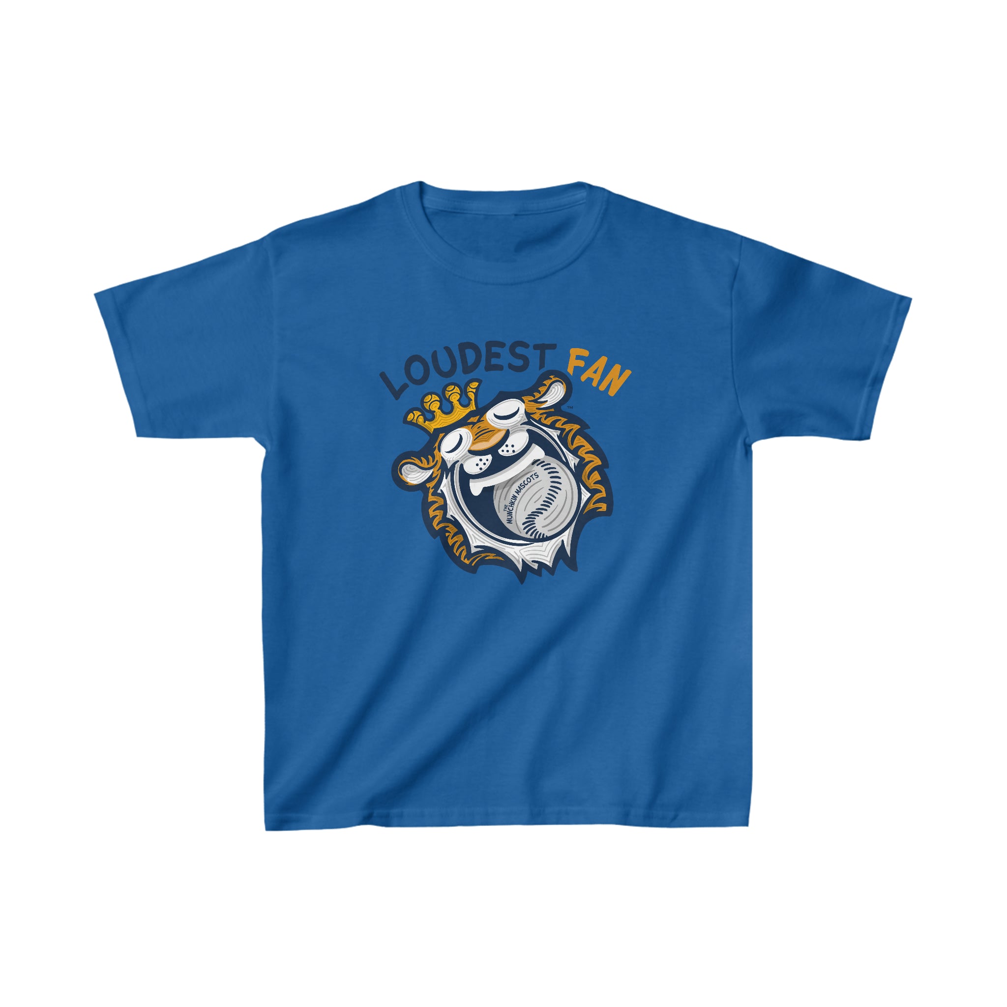 Kids Heavy Cotton™ Tee - Loudest Fan - Lil' Paws DET Baseball