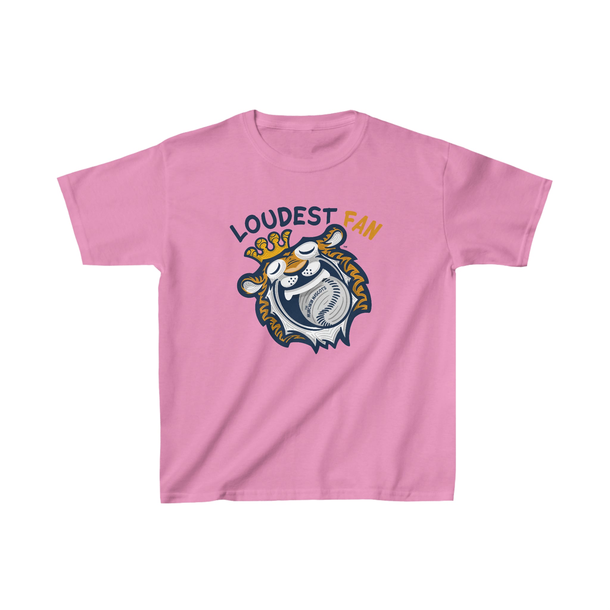 Kids Heavy Cotton™ Tee - Loudest Fan - Lil' Paws DET Baseball