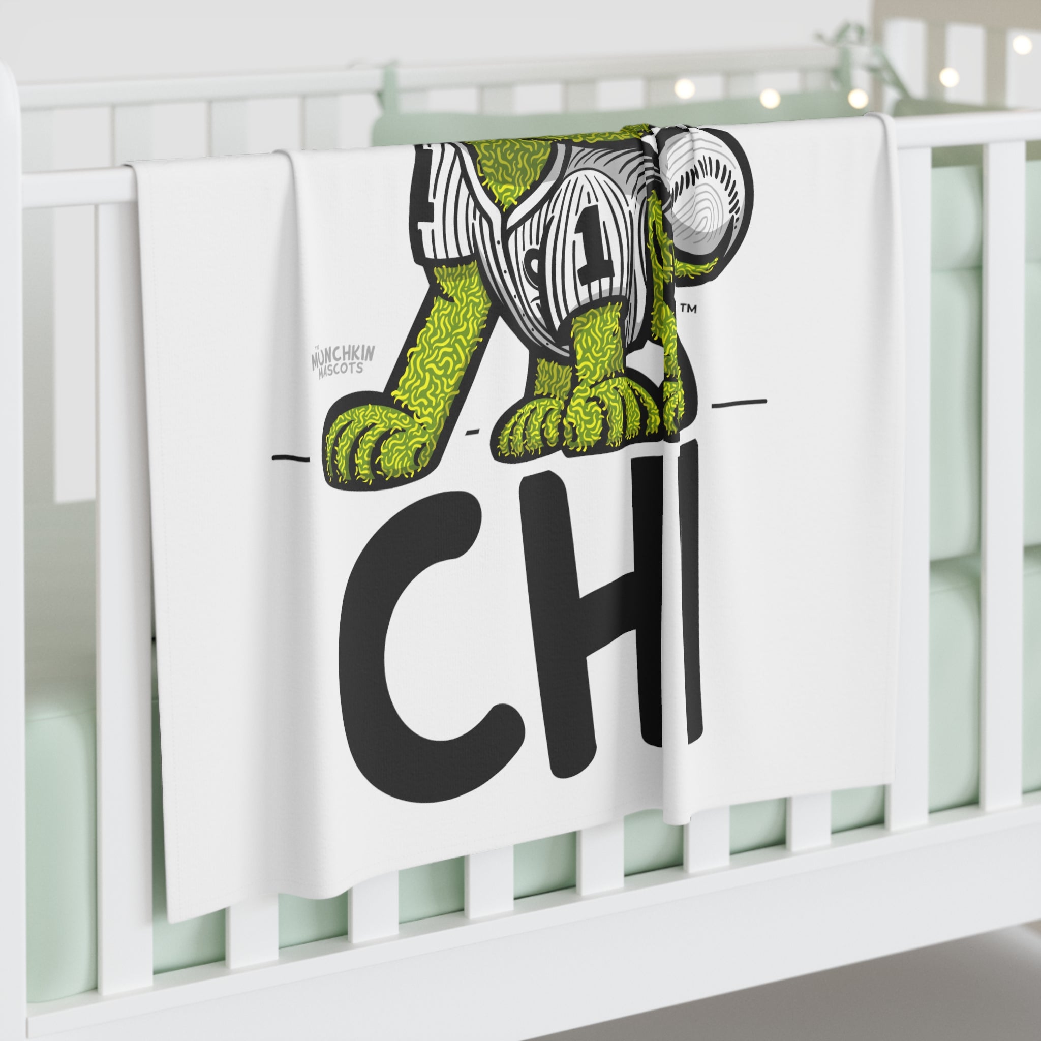 Baby Swaddle Blanket - CHI - Lil' Southpaw CHI Baseball