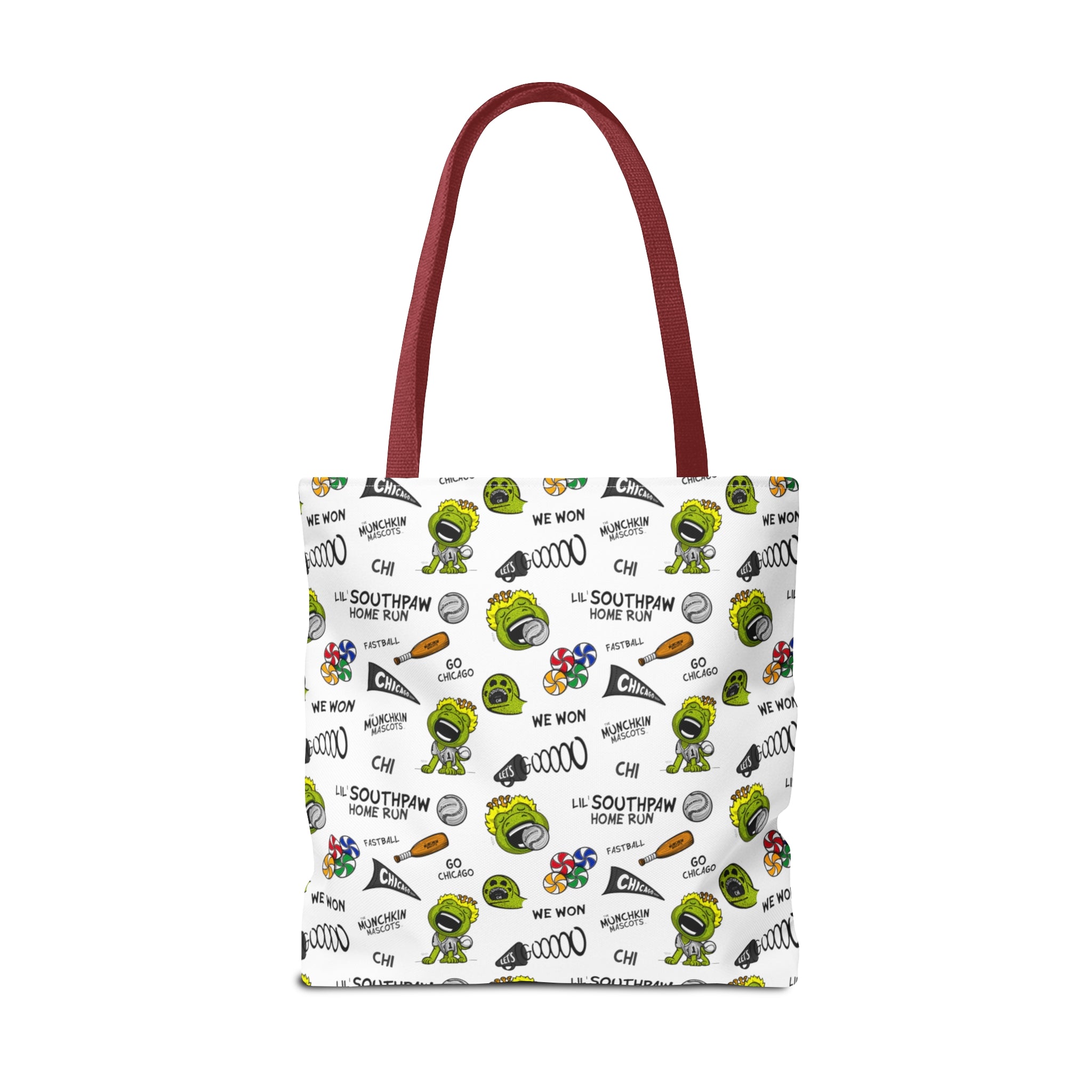 Tote Bag (AOP) - Pattern - Lil' Southpaw CHI Baseball