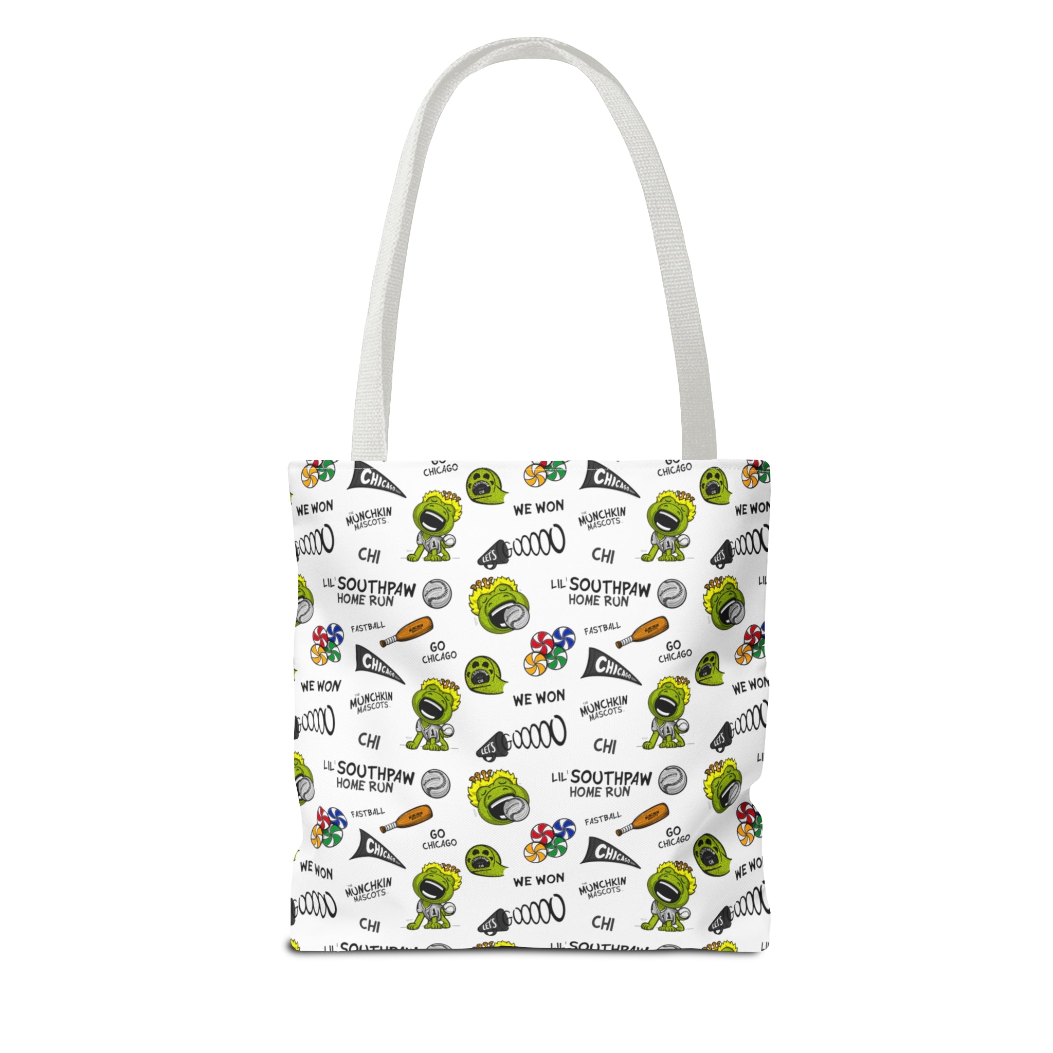 Tote Bag (AOP) - Pattern - Lil' Southpaw CHI Baseball