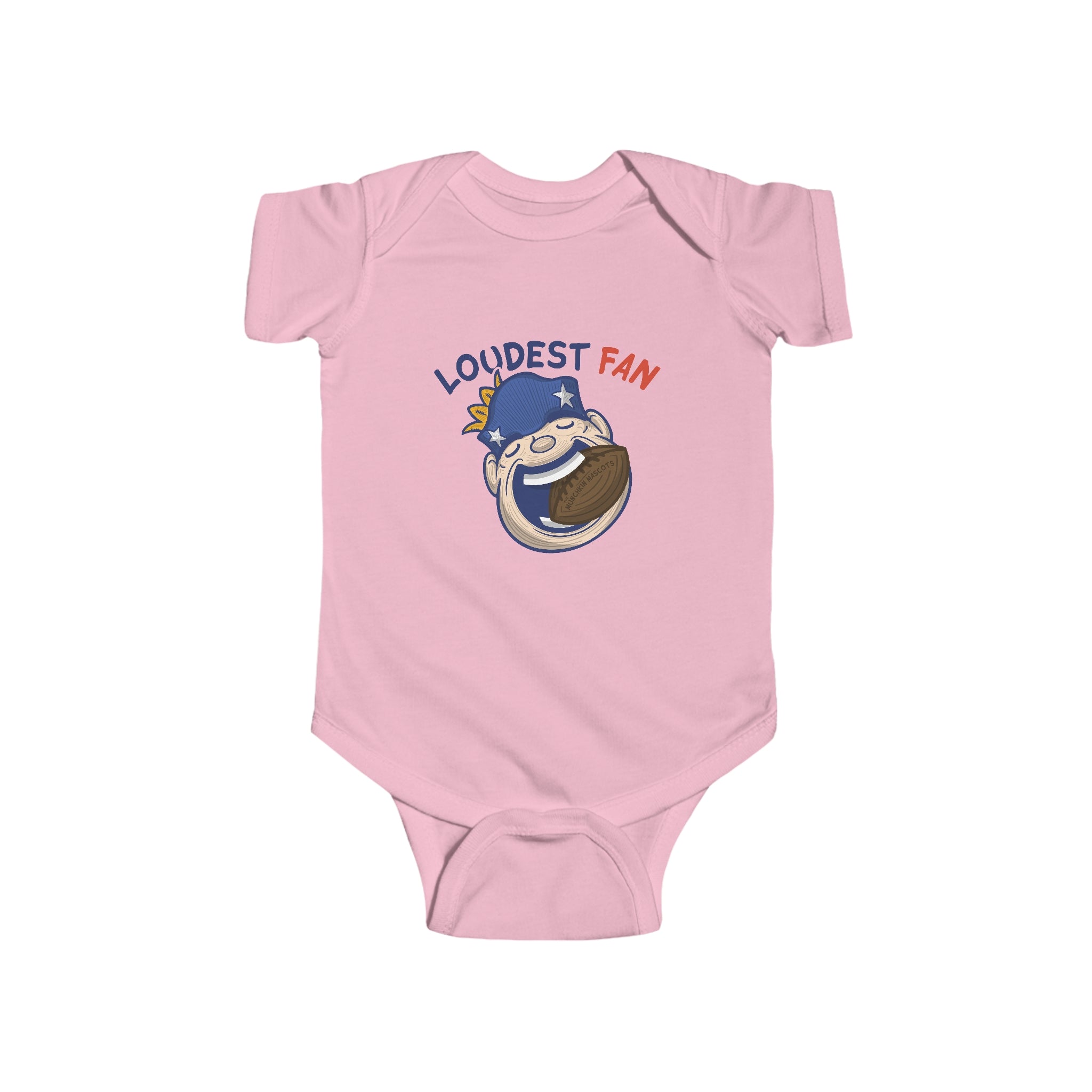 Infant Fine Jersey Bodysuit - Loudest Fan - Lil' Pat NE Football