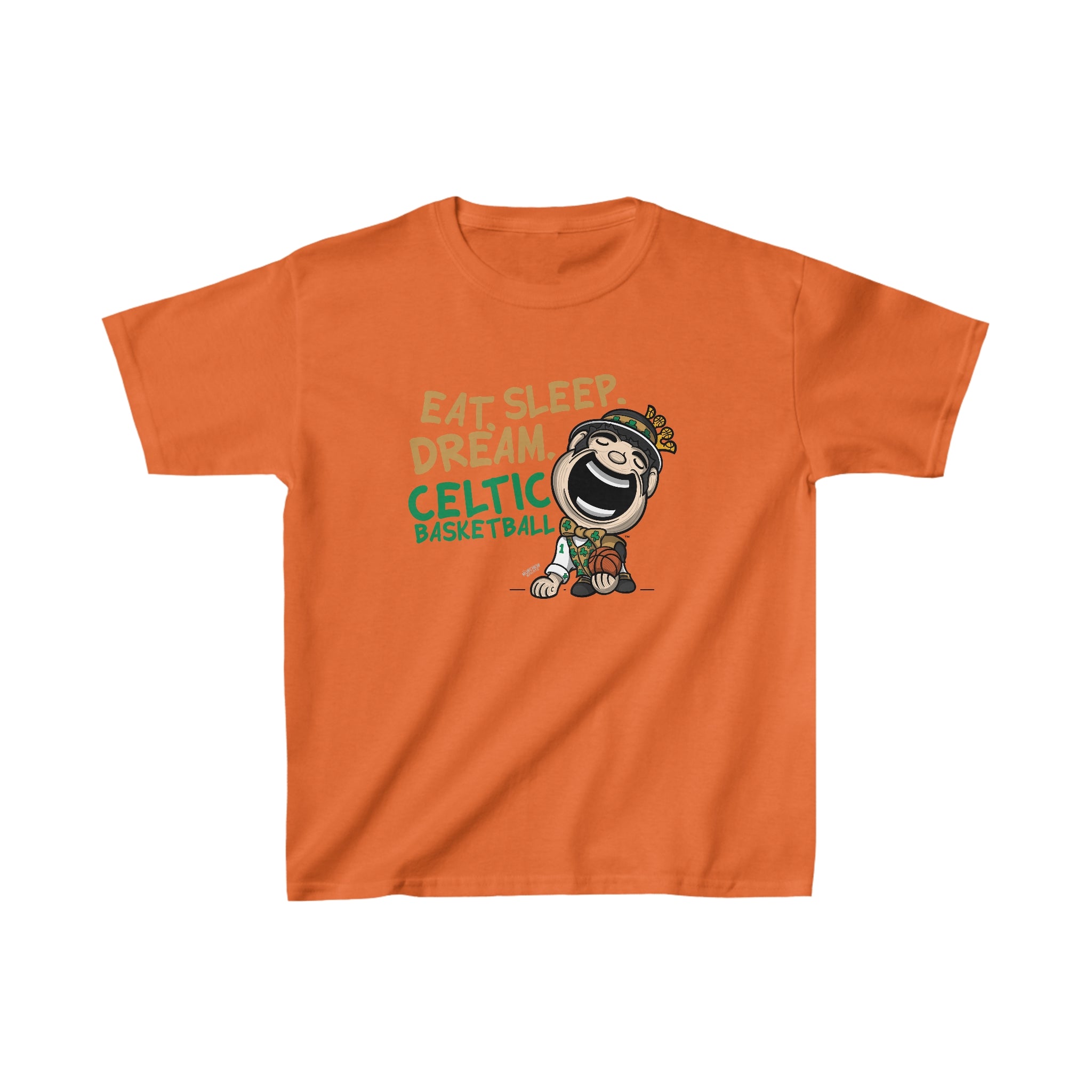 Kids Heavy Cotton™ Tee - Eat Sleep Dream - Lil' Lucky BOS Basketball