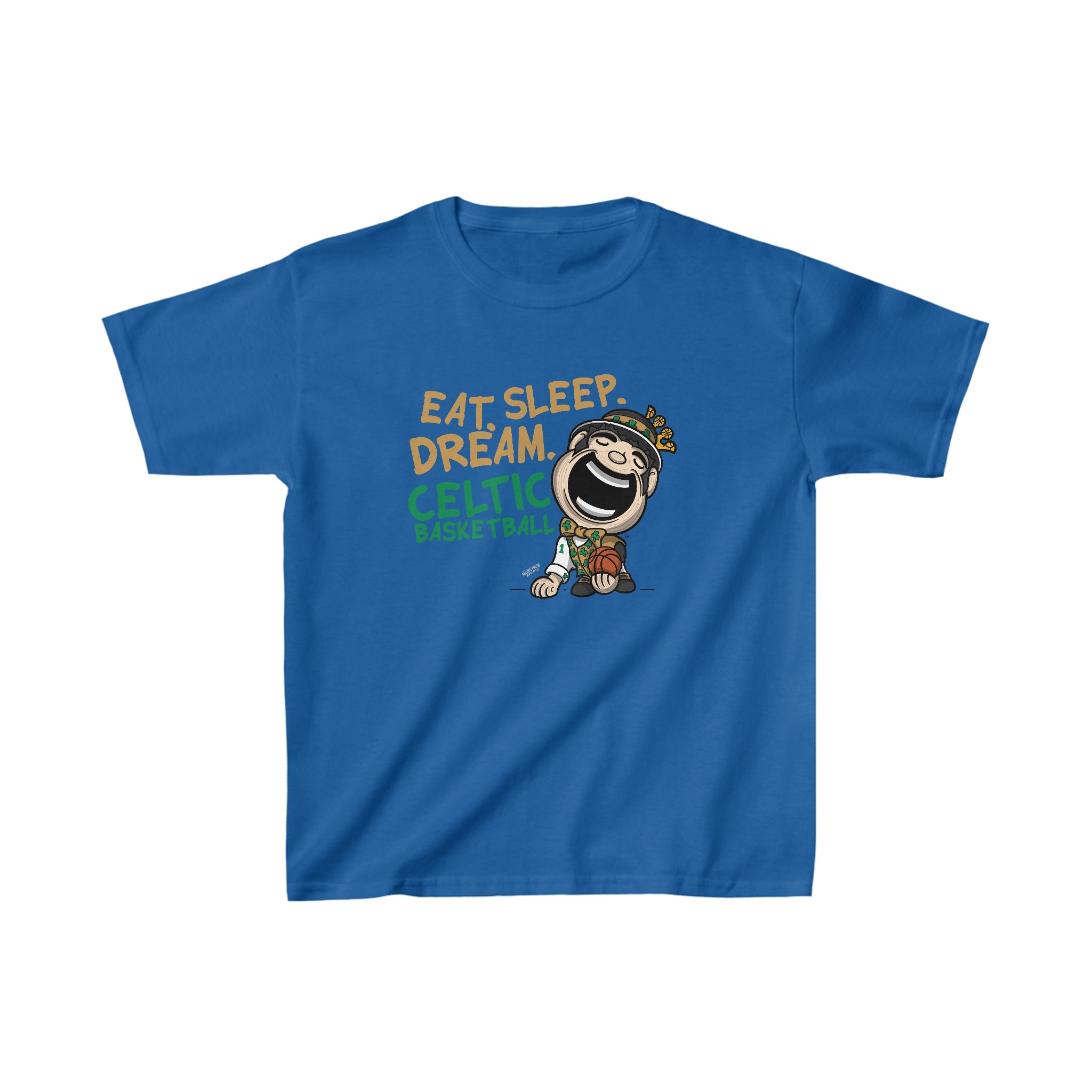 Kids Heavy Cotton™ Tee - Eat Sleep Dream - Lil' Lucky BOS Basketball