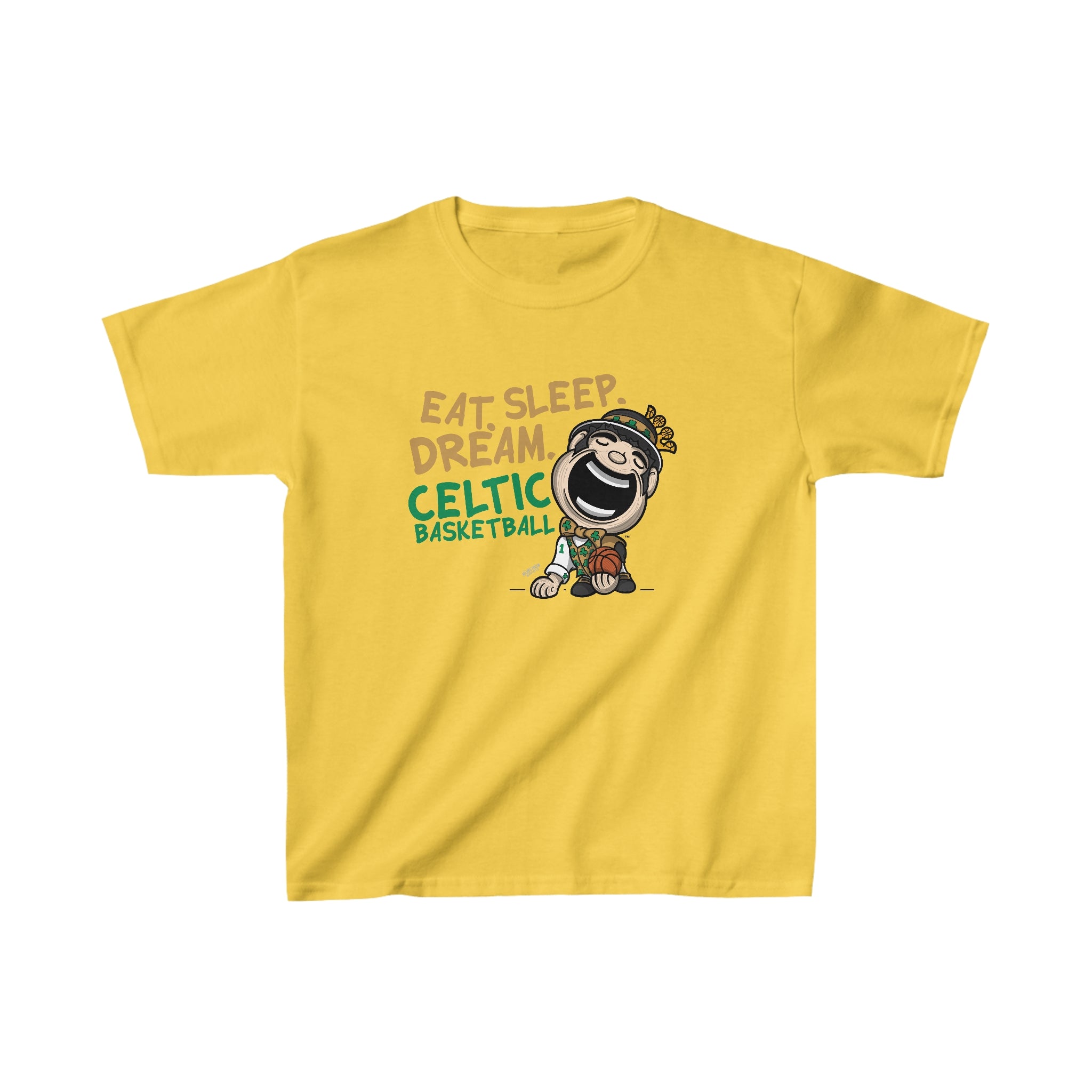 Kids Heavy Cotton™ Tee - Eat Sleep Dream - Lil' Lucky BOS Basketball