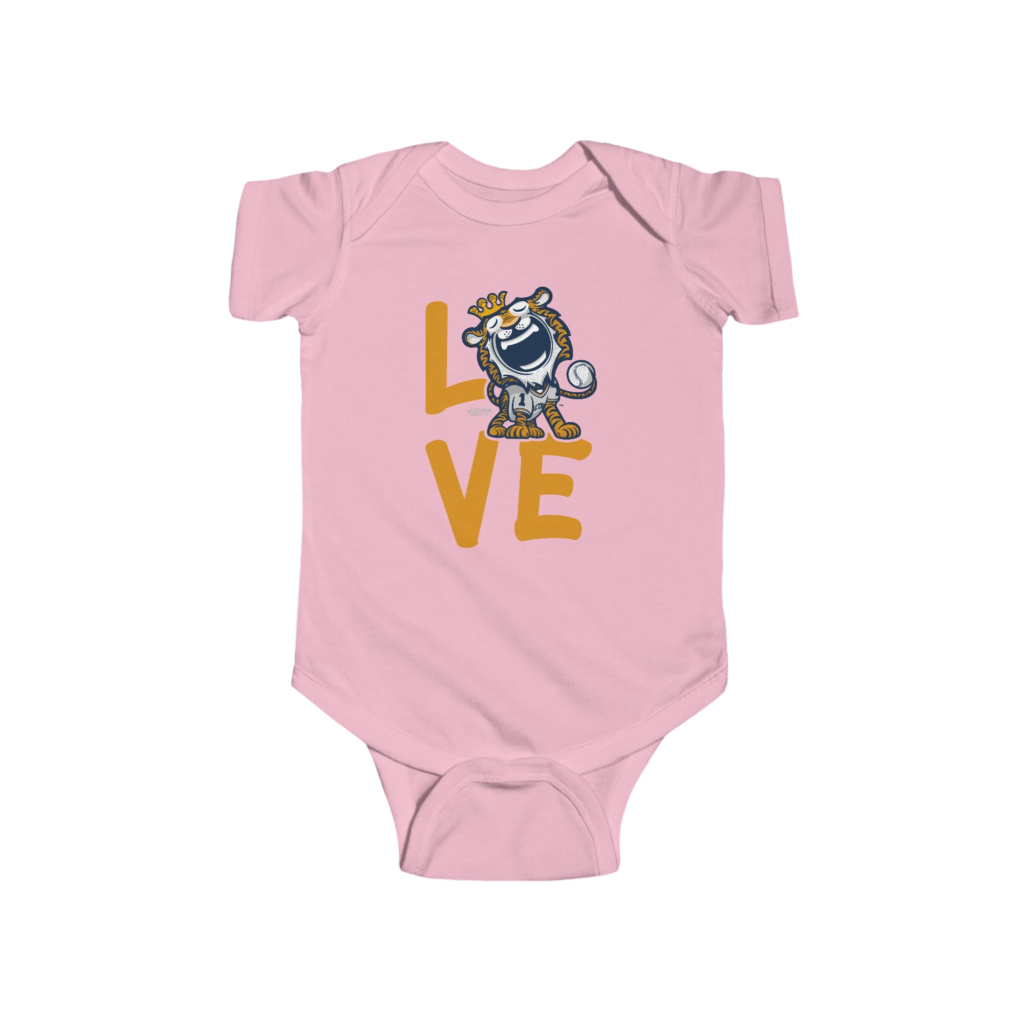 Infant Fine Jersey Bodysuit - LOVE - Lil' Paws DET Baseball