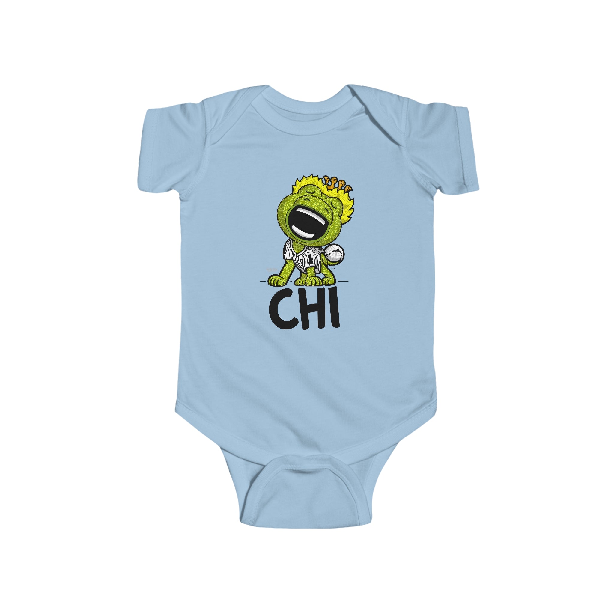 Infant Fine Jersey Bodysuit - CHI - Lil' Southpaw CHI Baseball