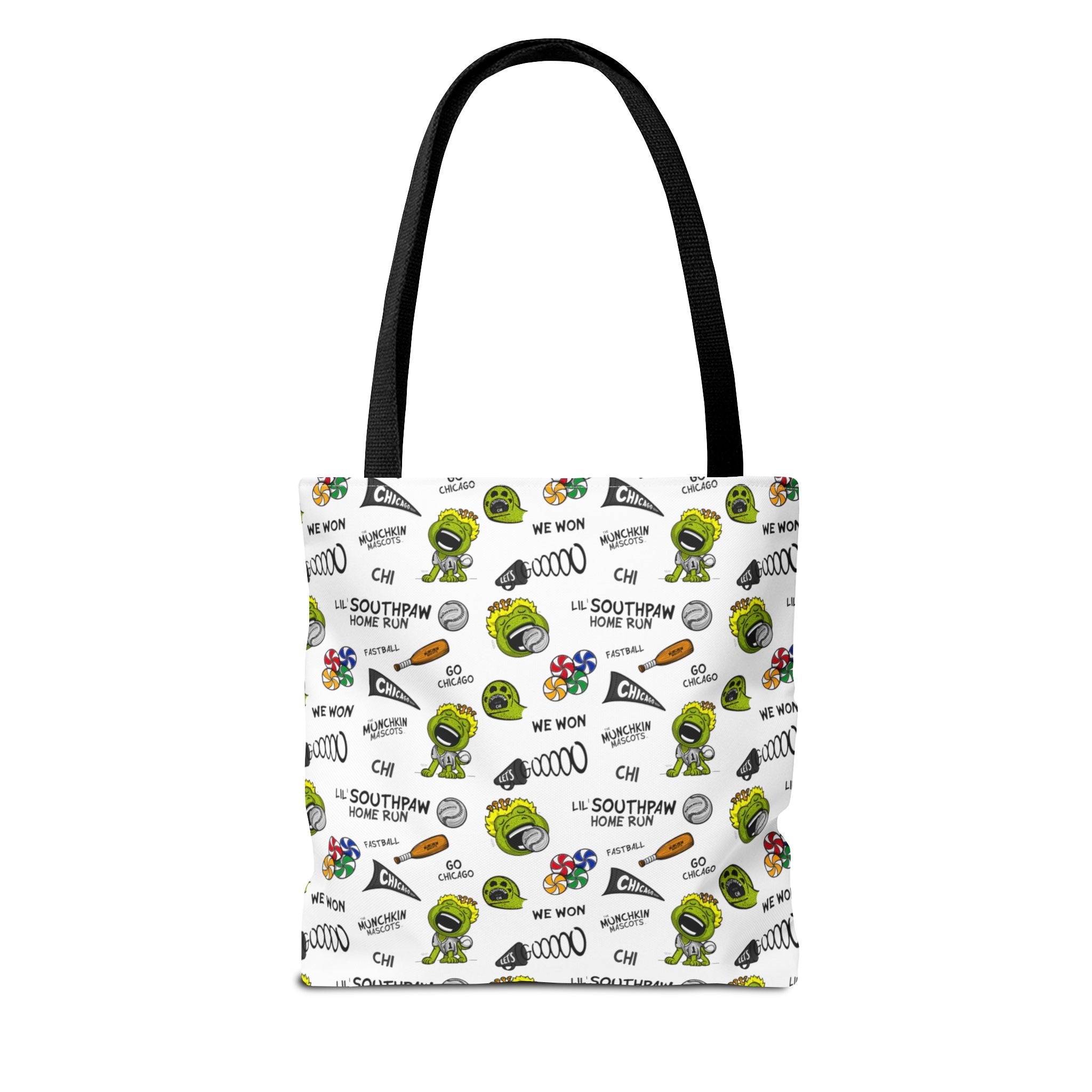 Tote Bag (AOP) - Pattern - Lil' Southpaw CHI Baseball