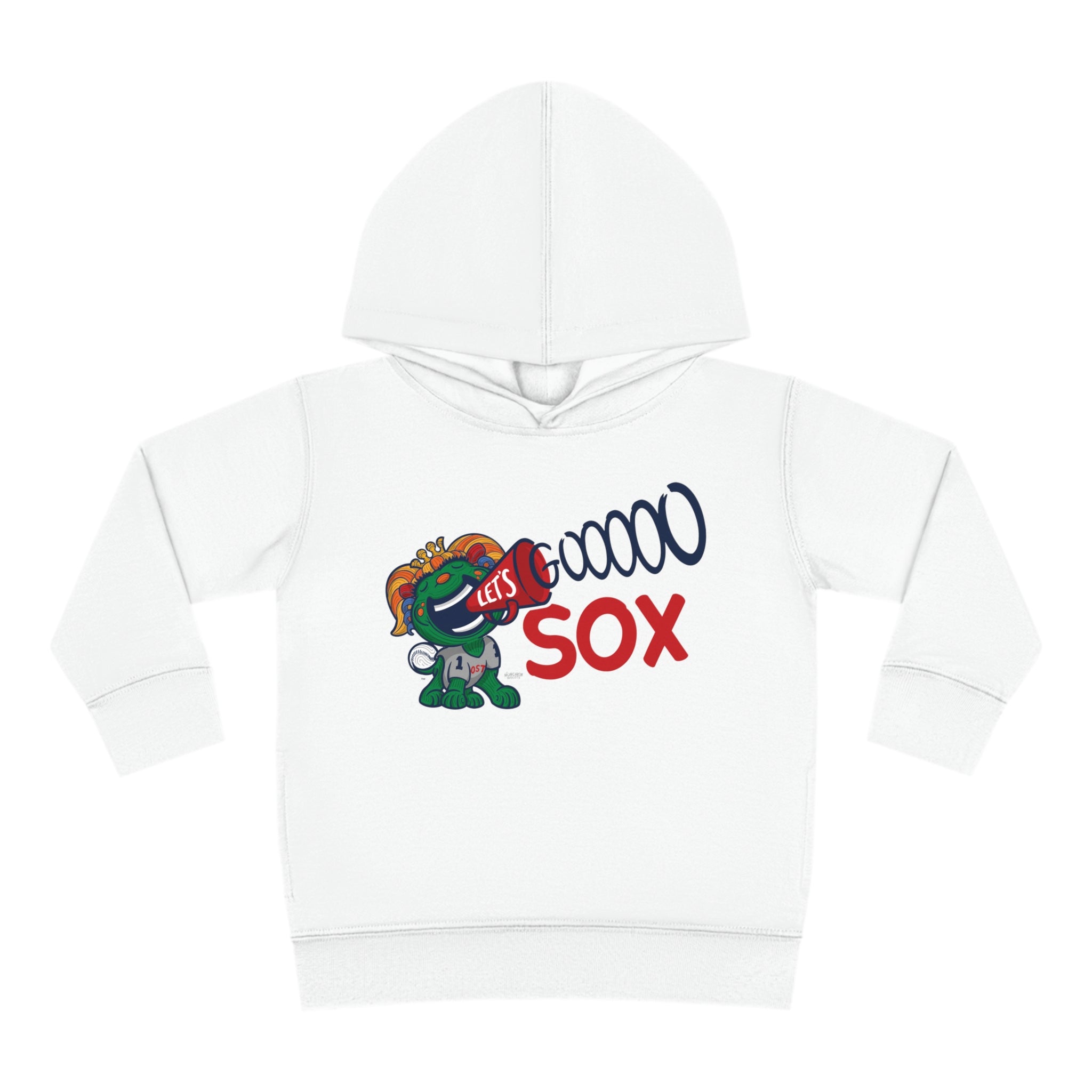 Toddler Pullover Fleece Hoodie - Let's Go - Lil' Miss Tessie BOS Baseball