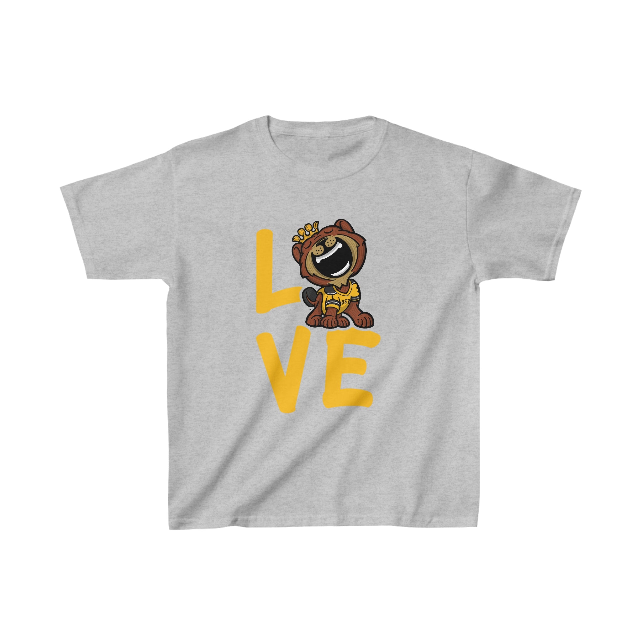 Kids Heavy Cotton™ Tee - LOVE - Lil' Blades BOS Hockey