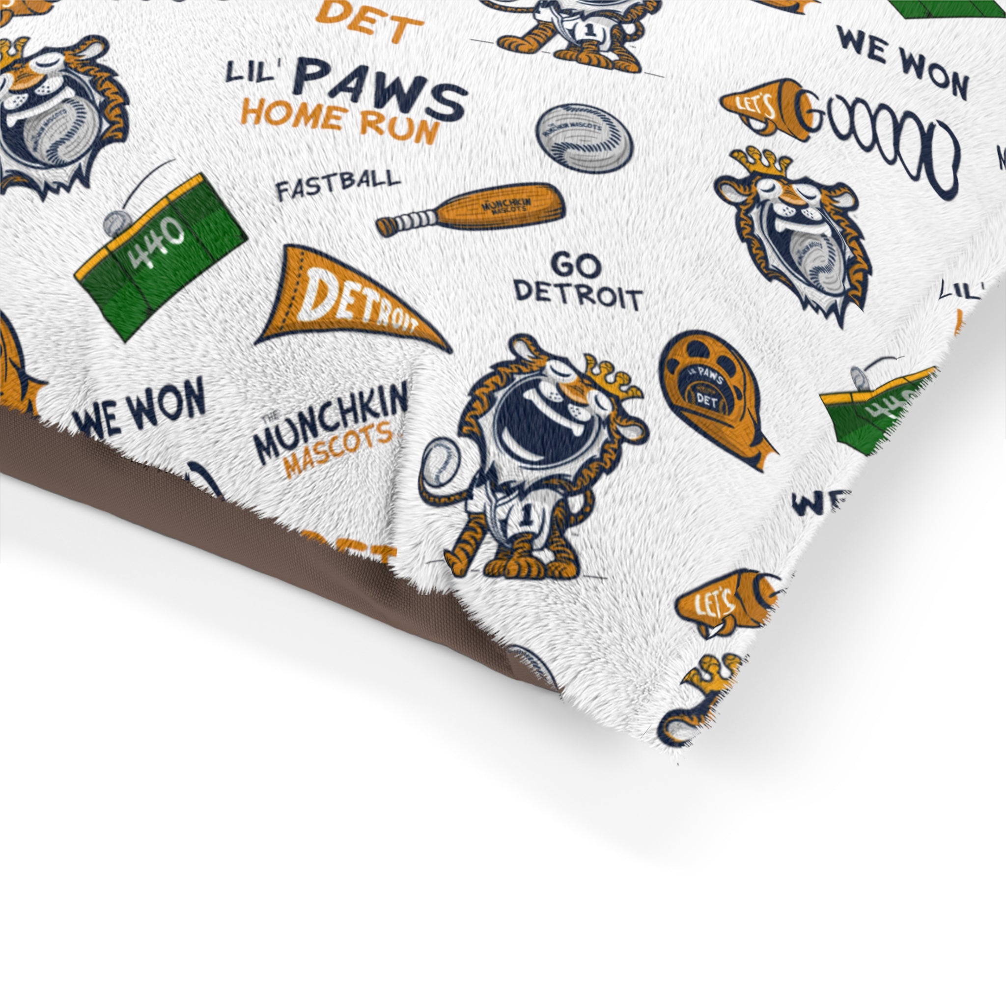 Pet Bed - Lets Go + Pattern - Lil' Paws DET Baseball