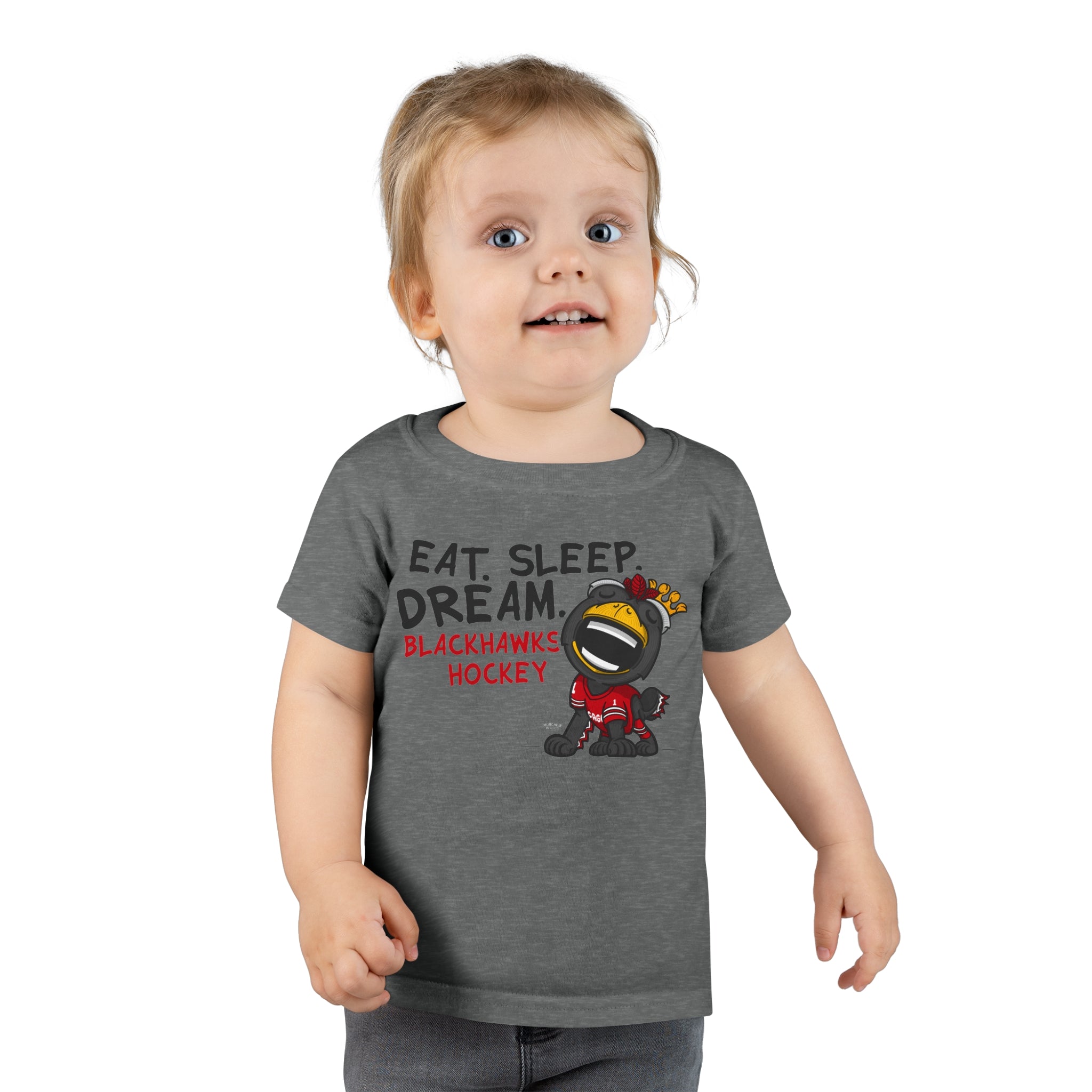 Toddler T-shirt - Eat Sleep Dream - Lil' Tommy CHI Hockey