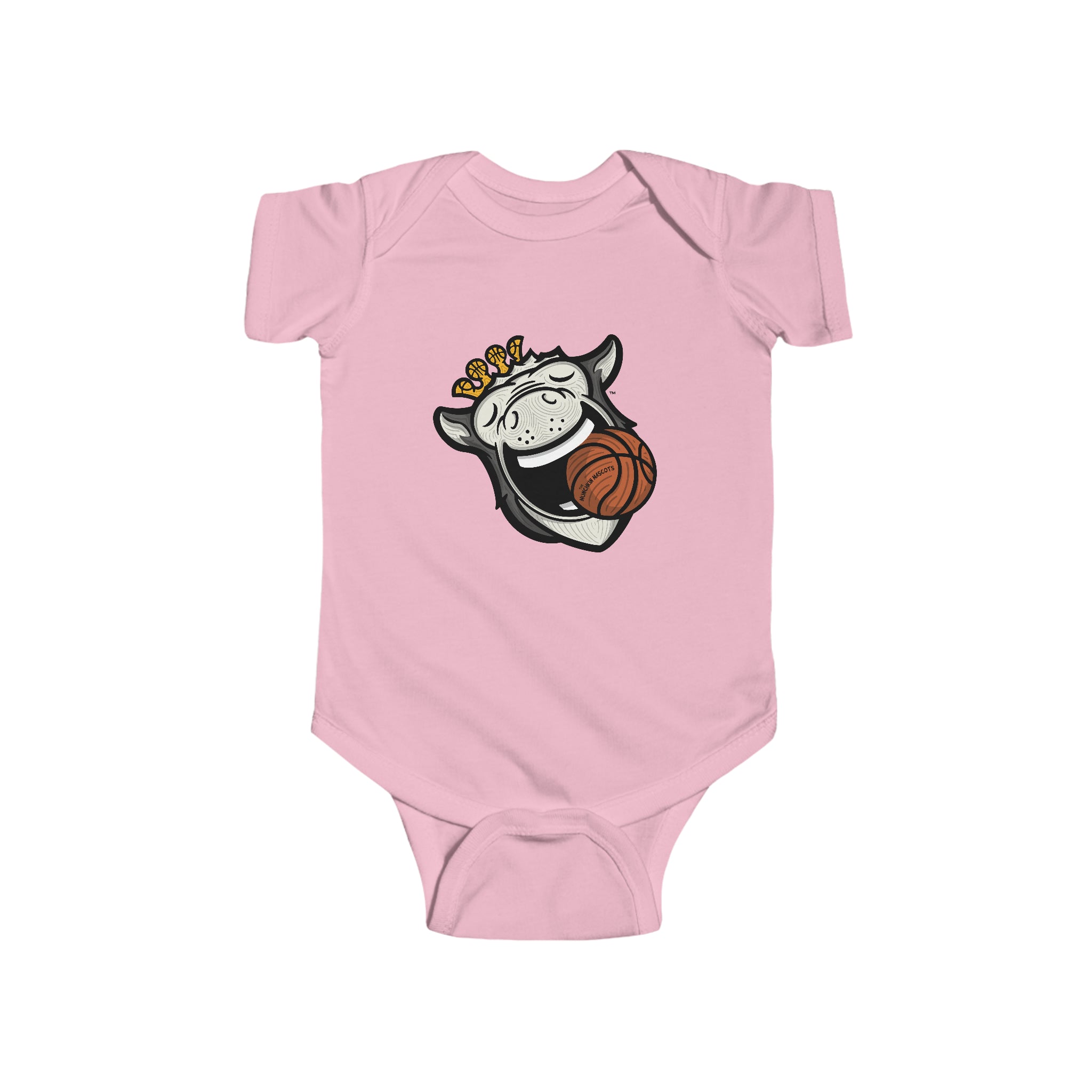 Infant Fine Jersey Bodysuit - Game Ball Bite - Lil' Hooper DET Basketball