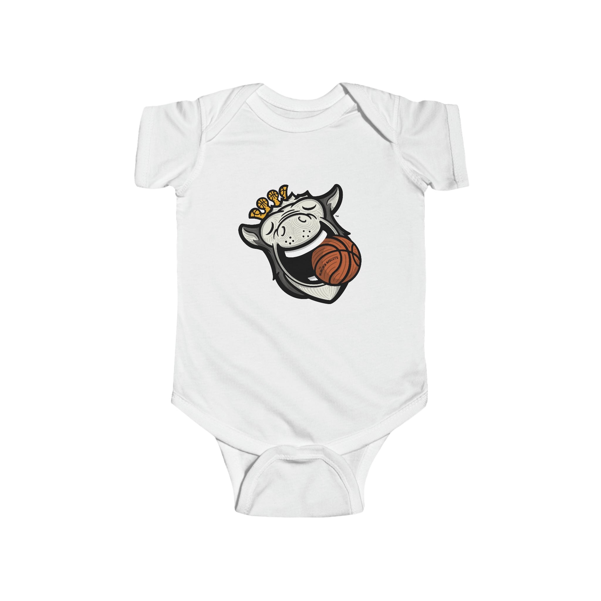 Infant Fine Jersey Bodysuit - Game Ball Bite - Lil' Hooper DET Basketball