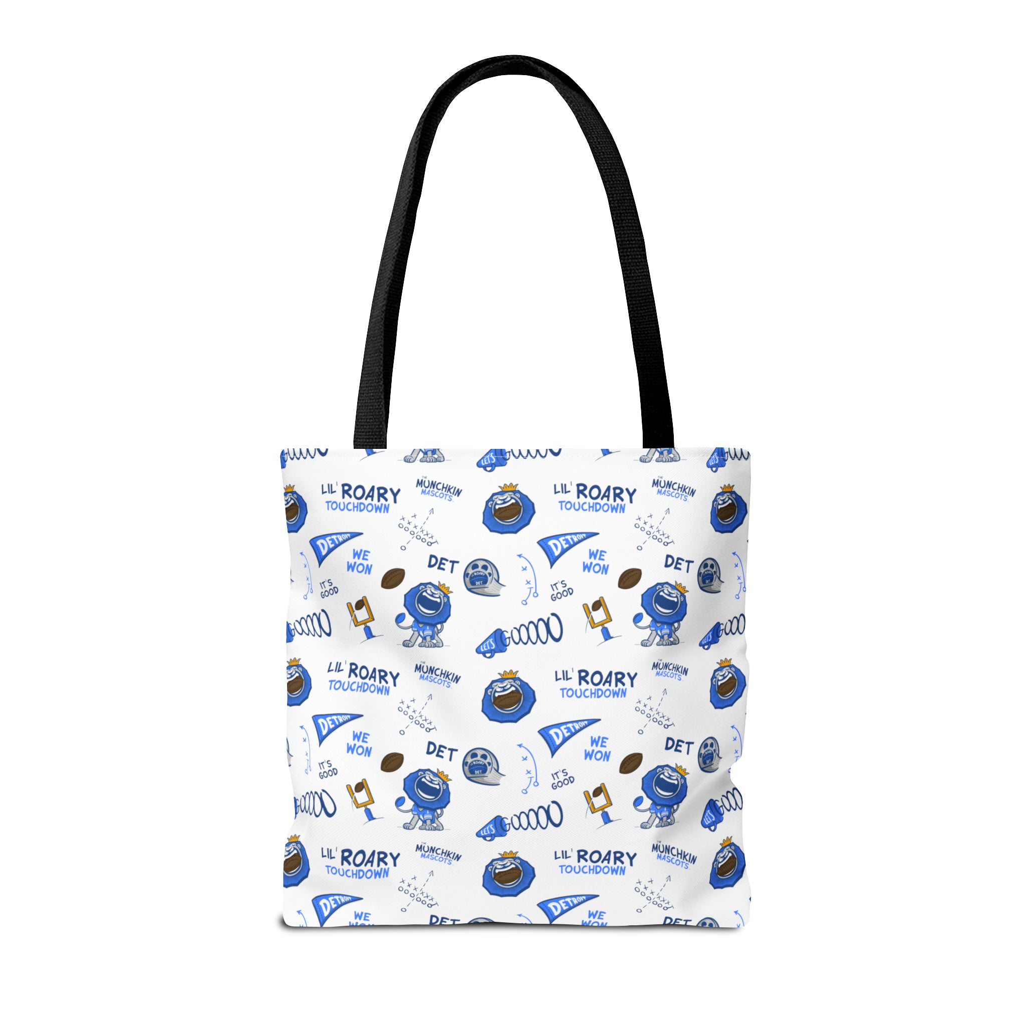 Tote Bag (AOP) - Pattern - Lil' Roary DET Football