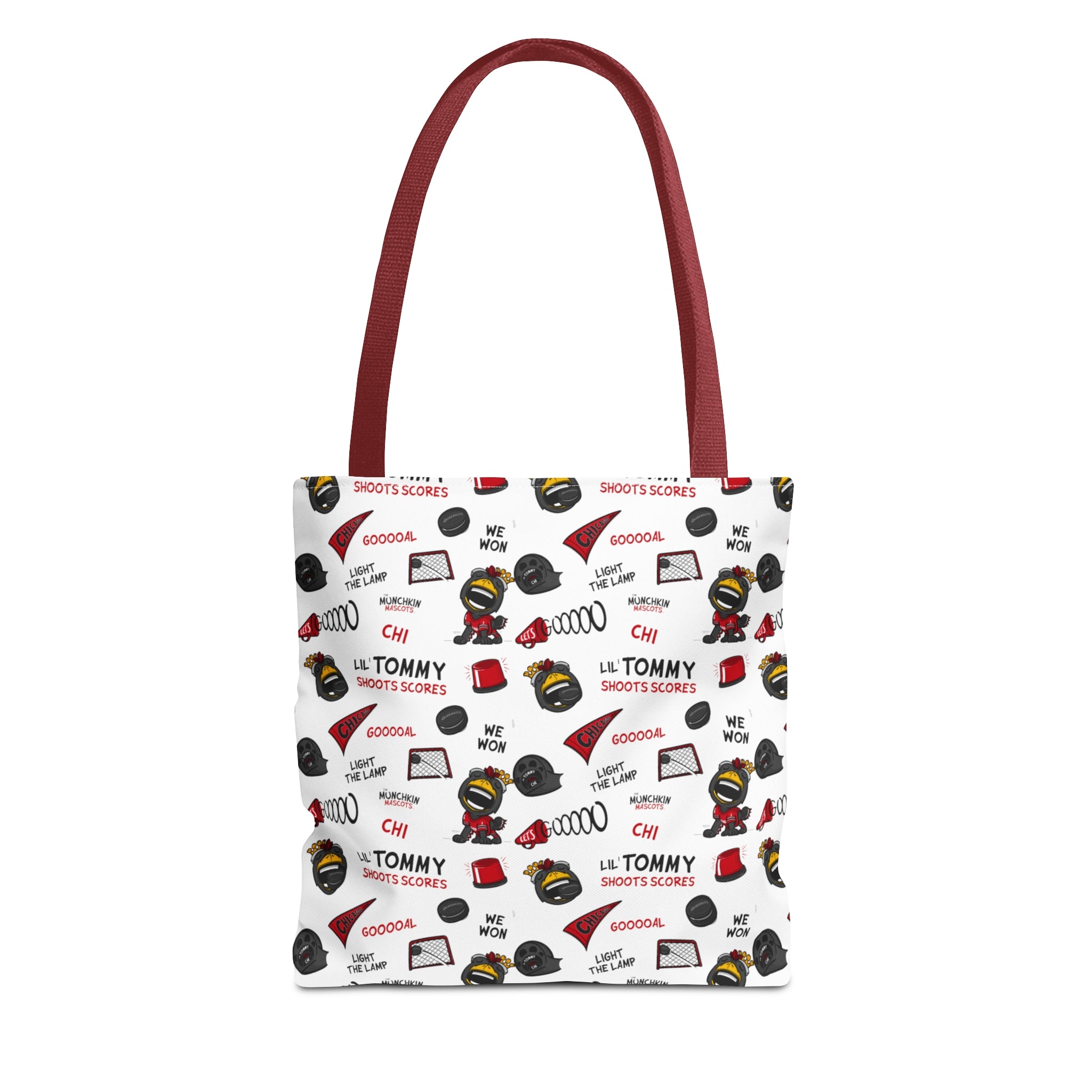 Tote Bag (AOP) - Pattern - Lil' Tommy CHI Hockey