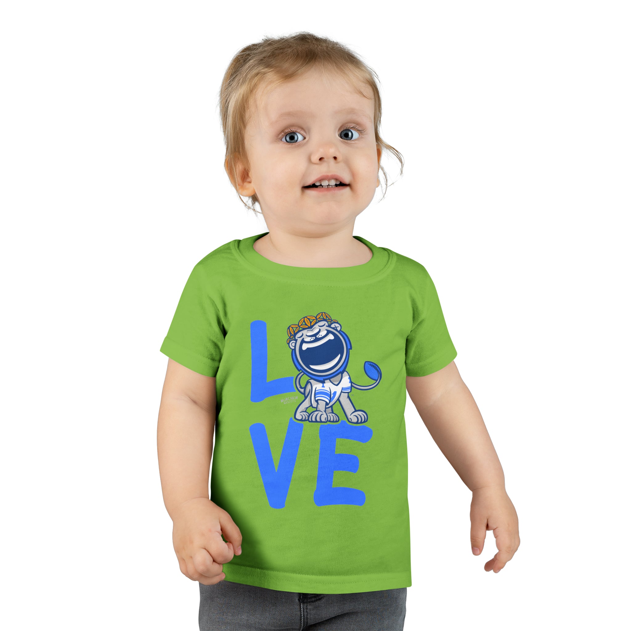 Toddler T-shirt - LOVE - Lil' Miss Roary DET Football