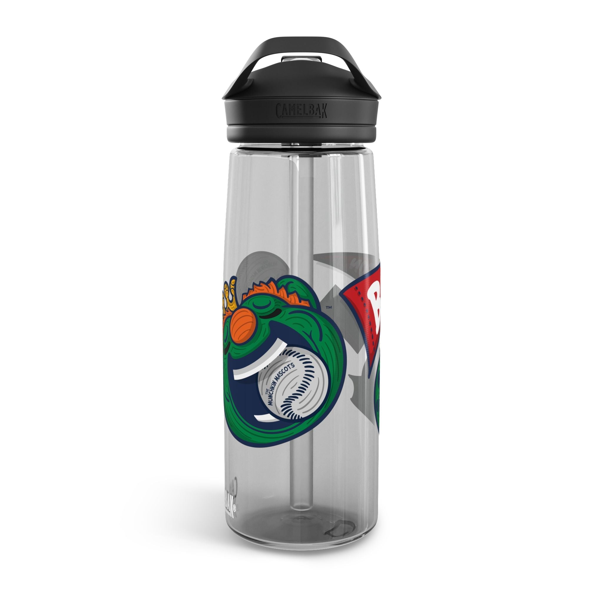 Hand-drawn Lil' Wally Boston baseball water bottle in 20oz - Hand-Drawn design
