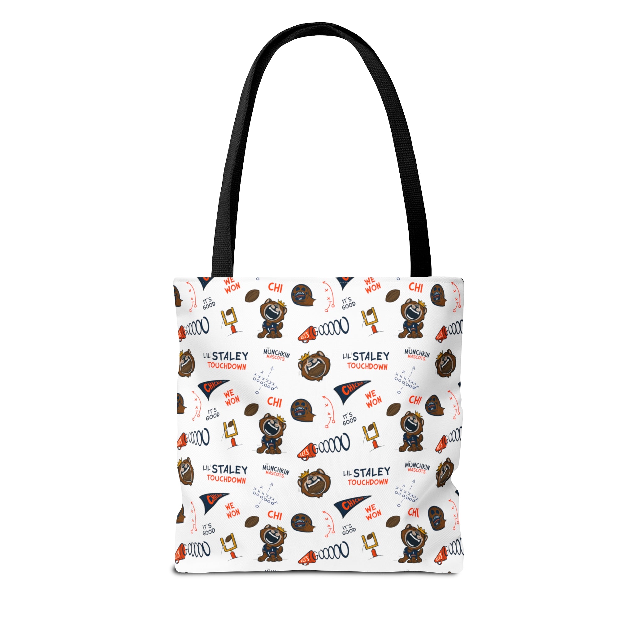 Tote Bag (AOP) - Pattern - Lil' Staley CHI Football