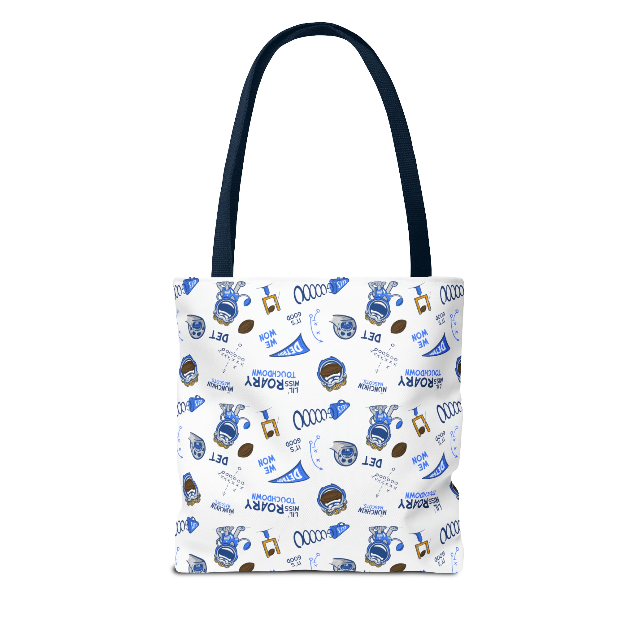 Tote Bag (AOP) - Pattern - Lil' Miss Roary DET Football