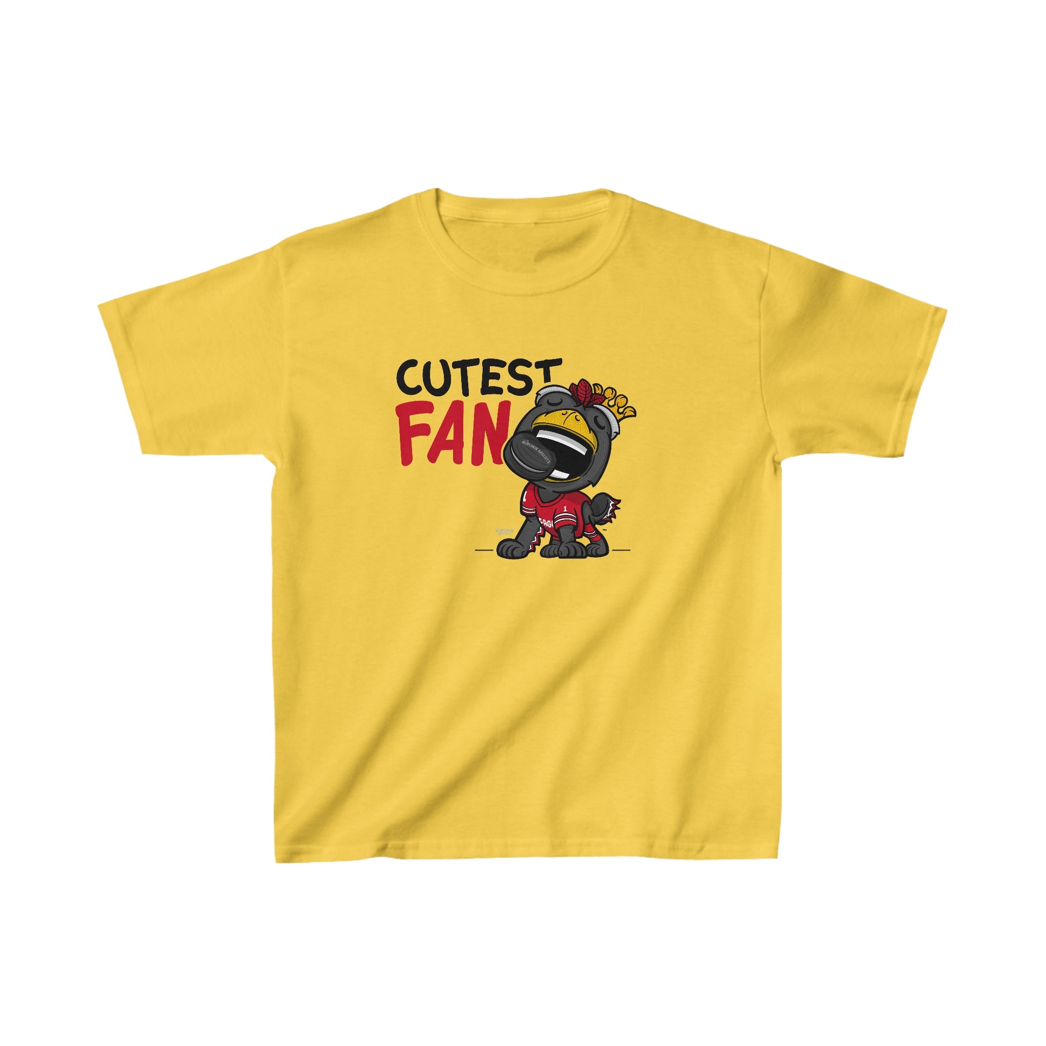 Kids Heavy Cotton™ Tee - Cutest Fan - Lil' Tommy CHI Hockey