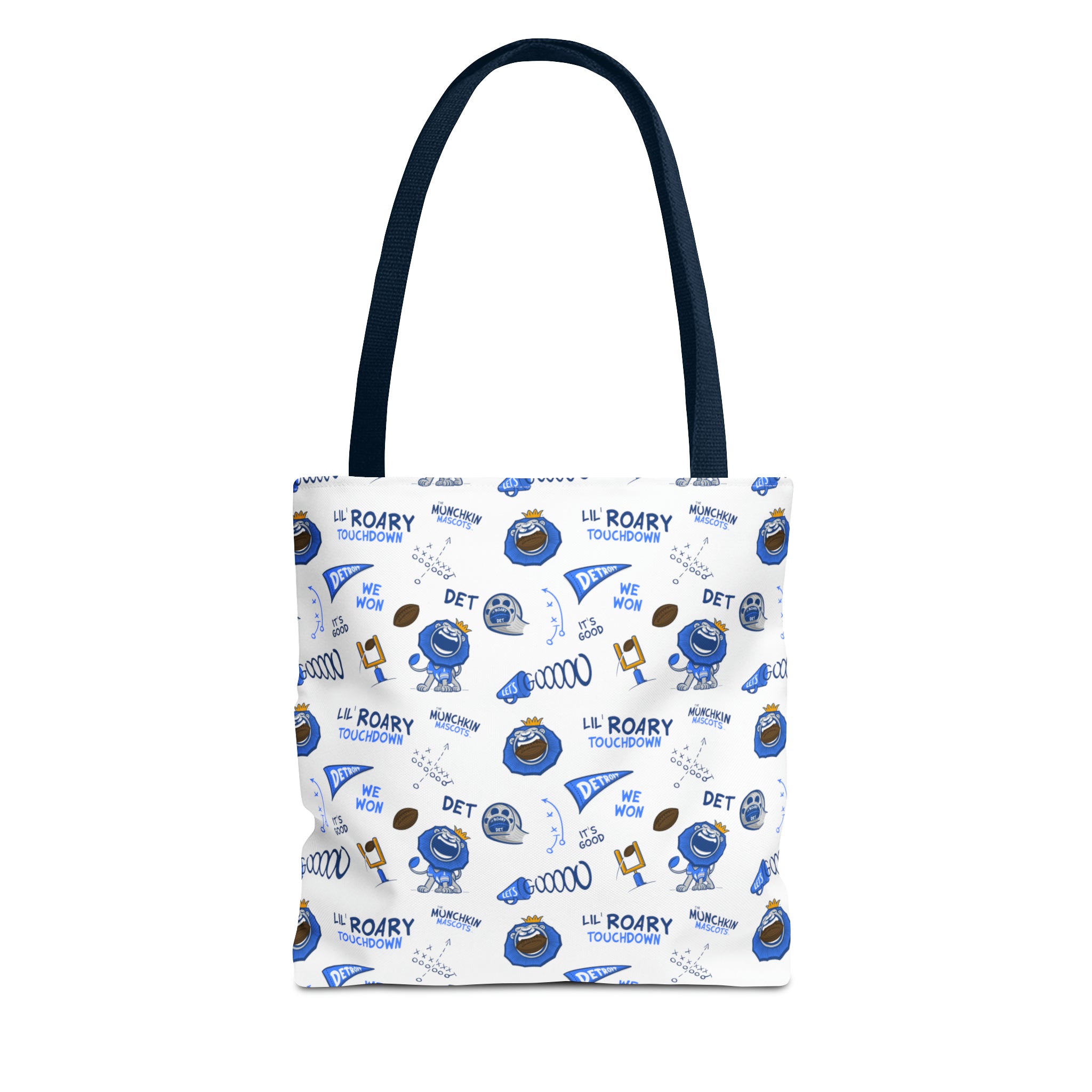 Tote Bag (AOP) - Pattern - Lil' Roary DET Football