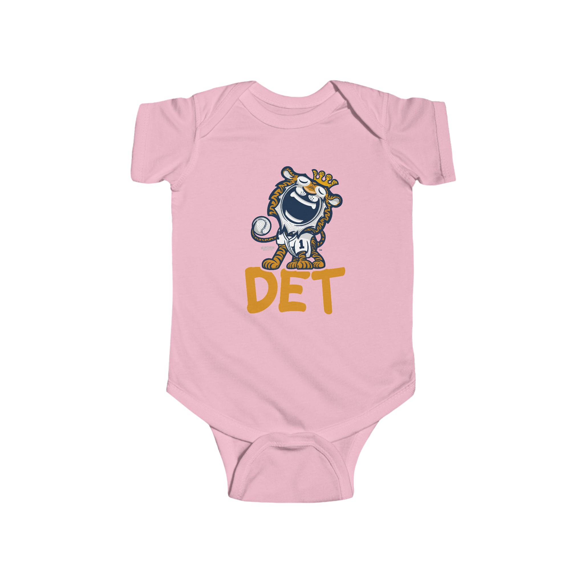 Infant Fine Jersey Bodysuit - DET - Lil' Paws DET Baseball