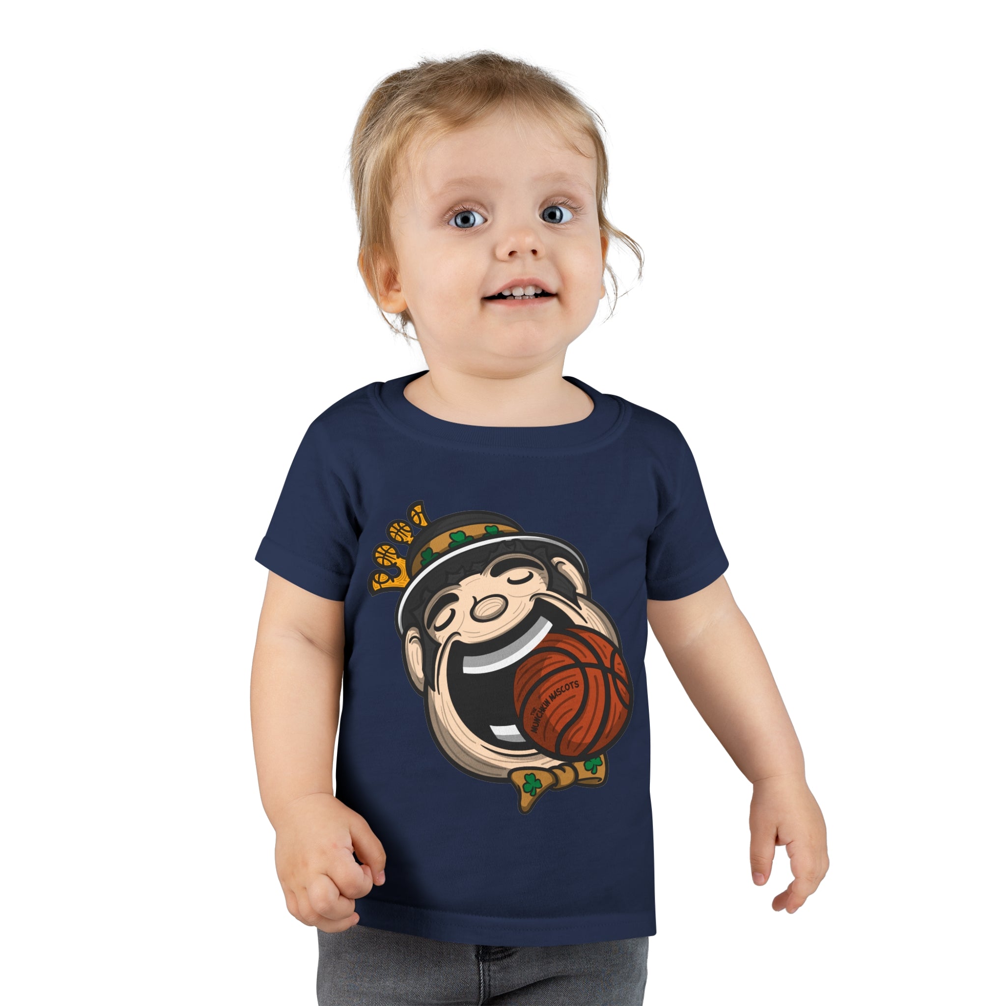 Toddler T-shirt - Mascot Face - Lil' Lucky BOS Basketball