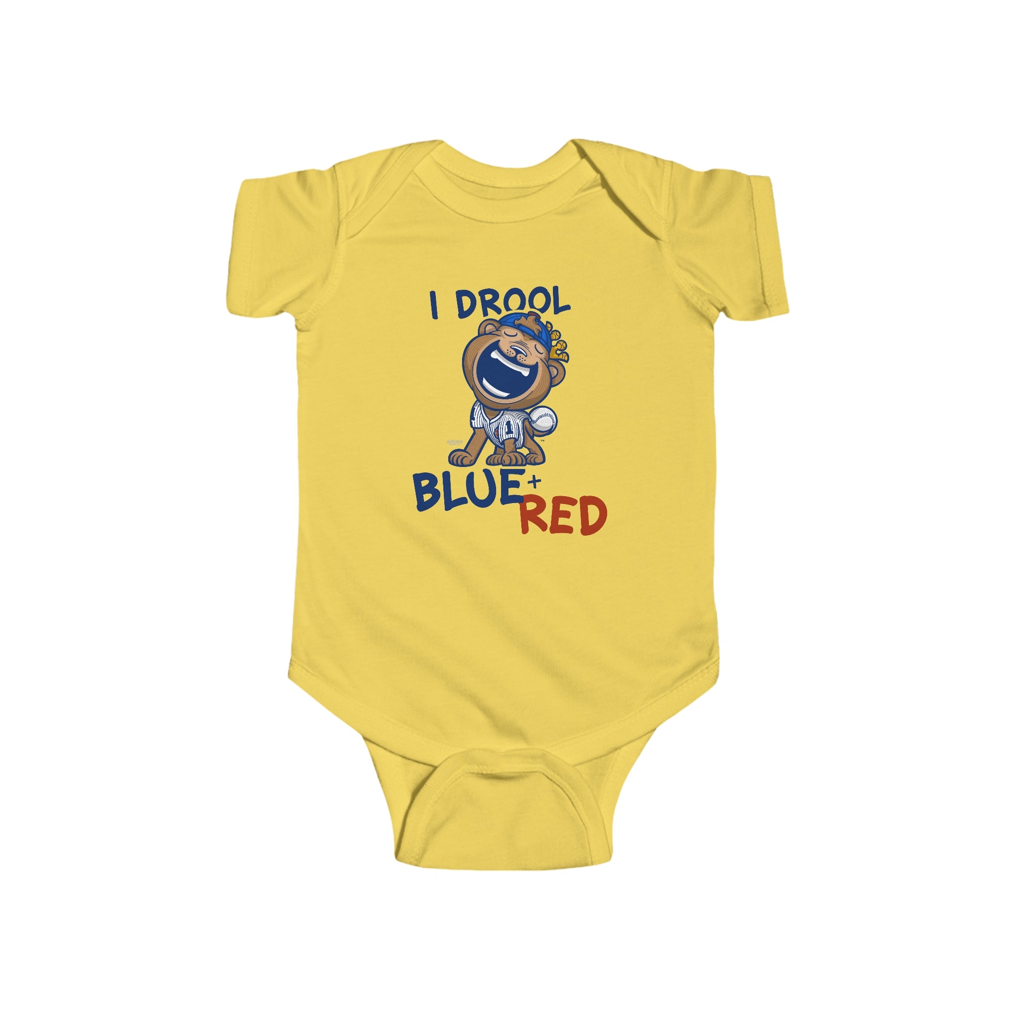 Infant Fine Jersey Bodysuit - I Drool - Lil' Clark CHI Baseball