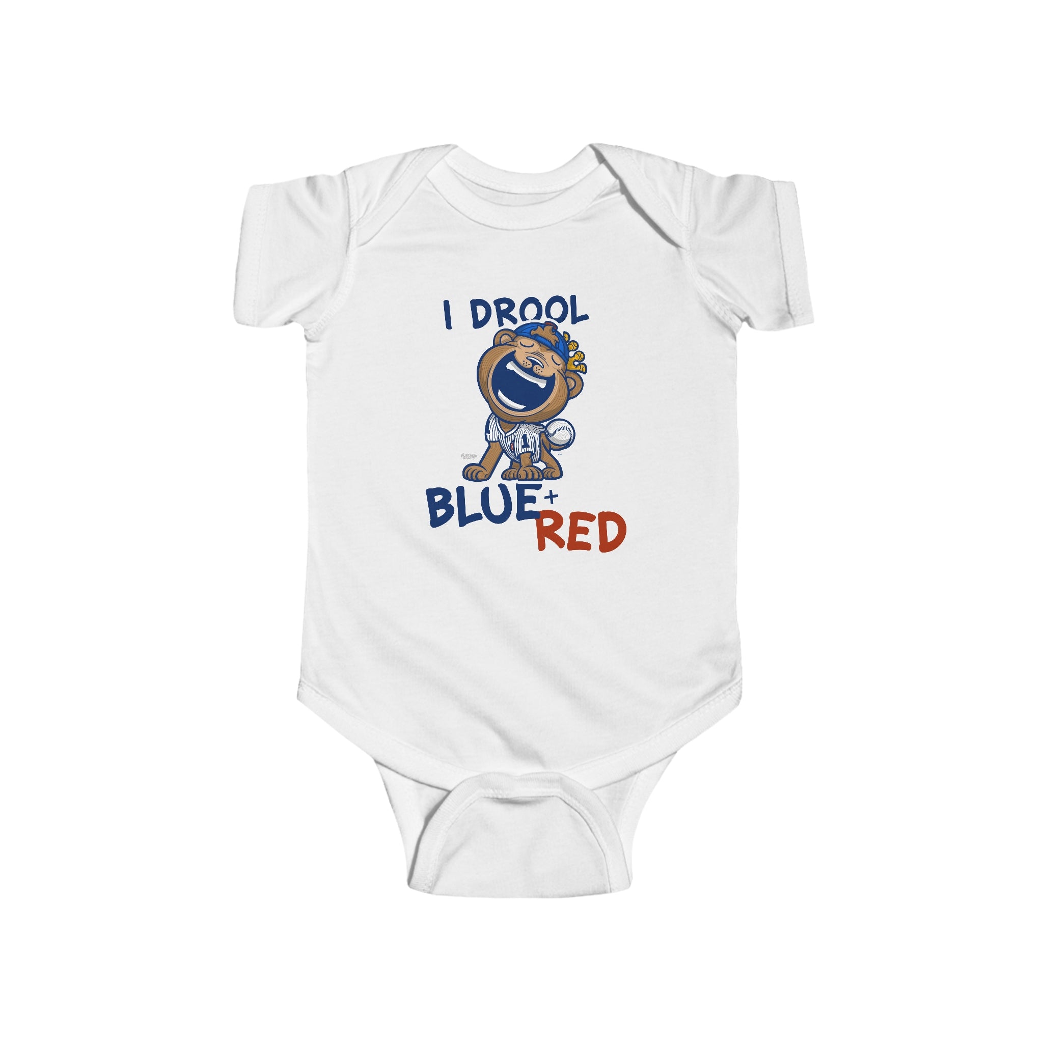 Infant Fine Jersey Bodysuit - I Drool - Lil' Clark CHI Baseball