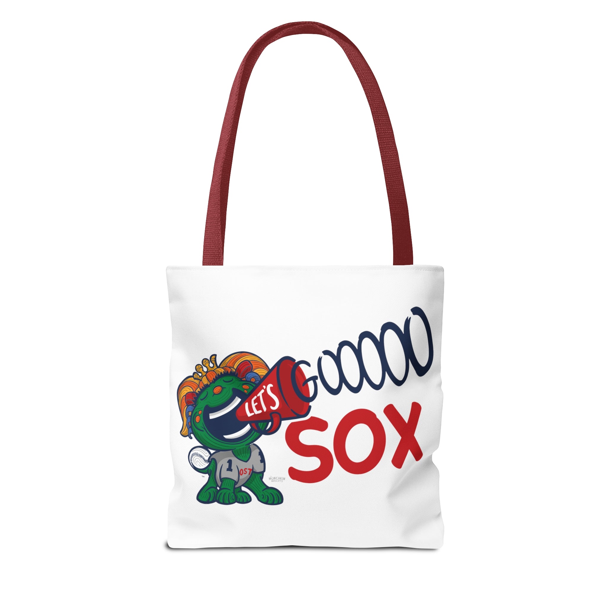 Tote Bag (AOP) - LOVE + Lets Go - Lil' Miss Tessie BOS Baseball